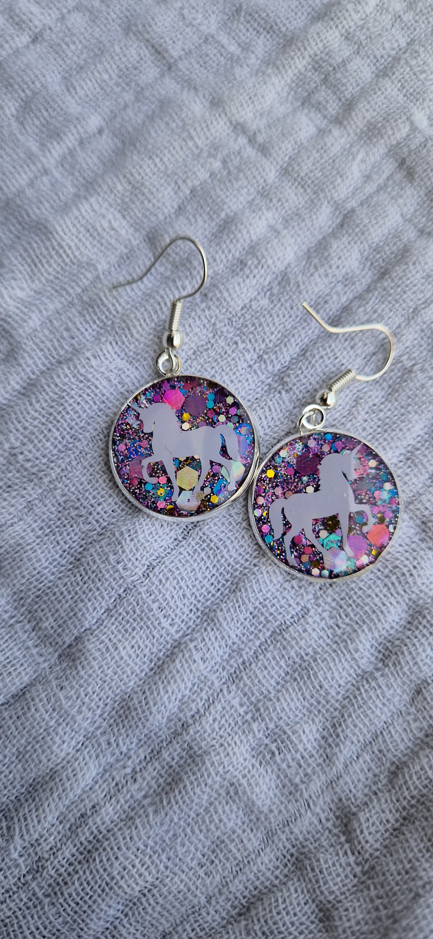 Ohrringe aus Edelstahl&Epoxidharz in versch. Designs (Modeschmuck)