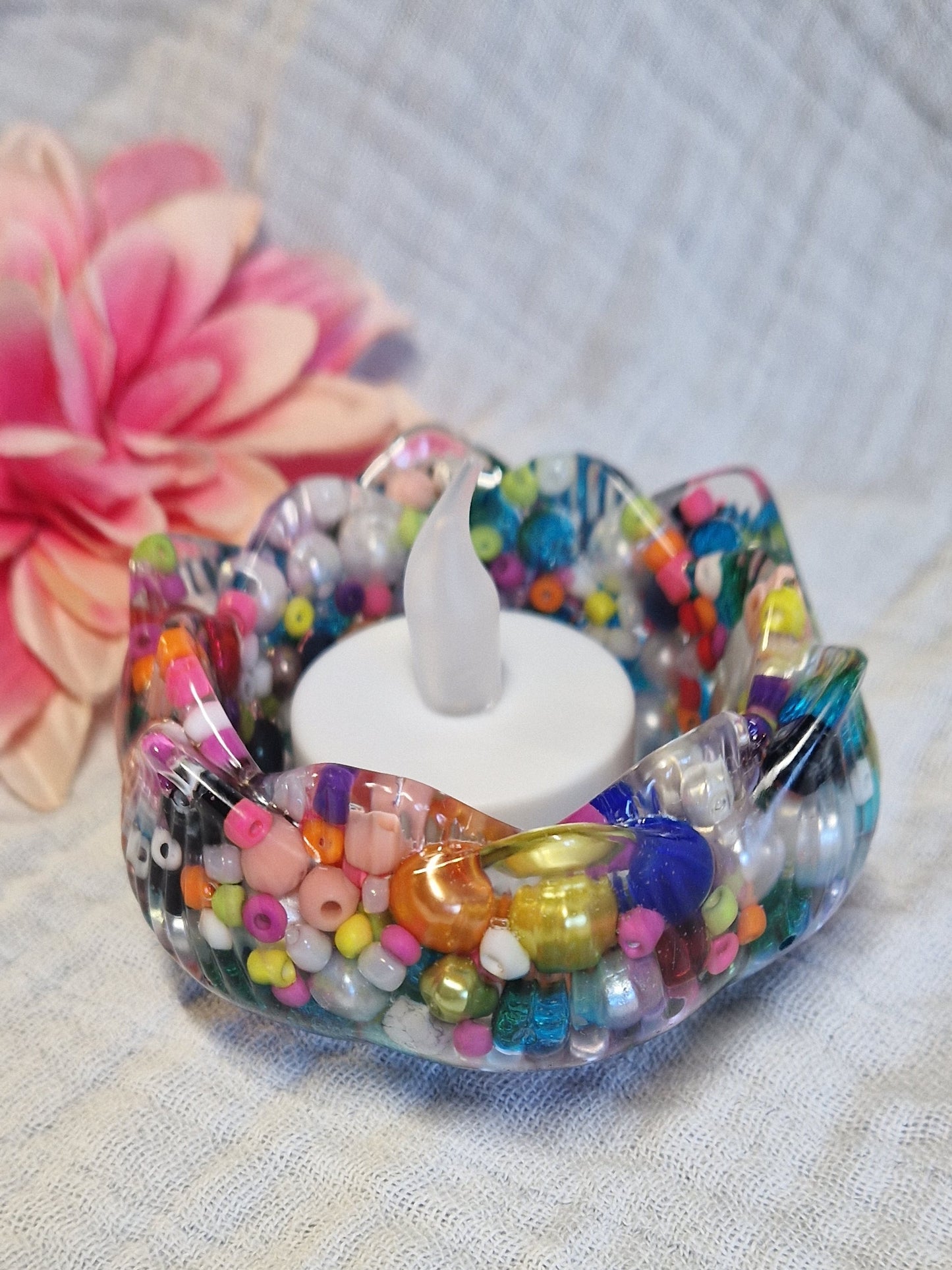 Teelichthalter aus Resin