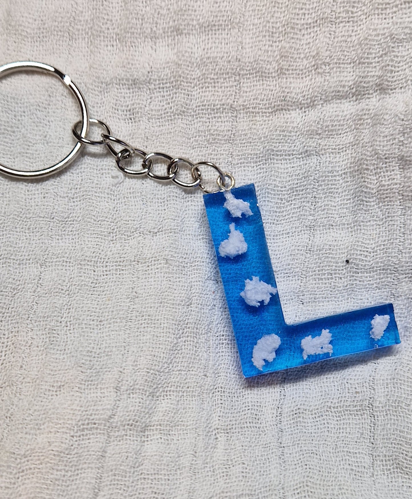 Buchstaben Schlüsselanhänger(Wolken)