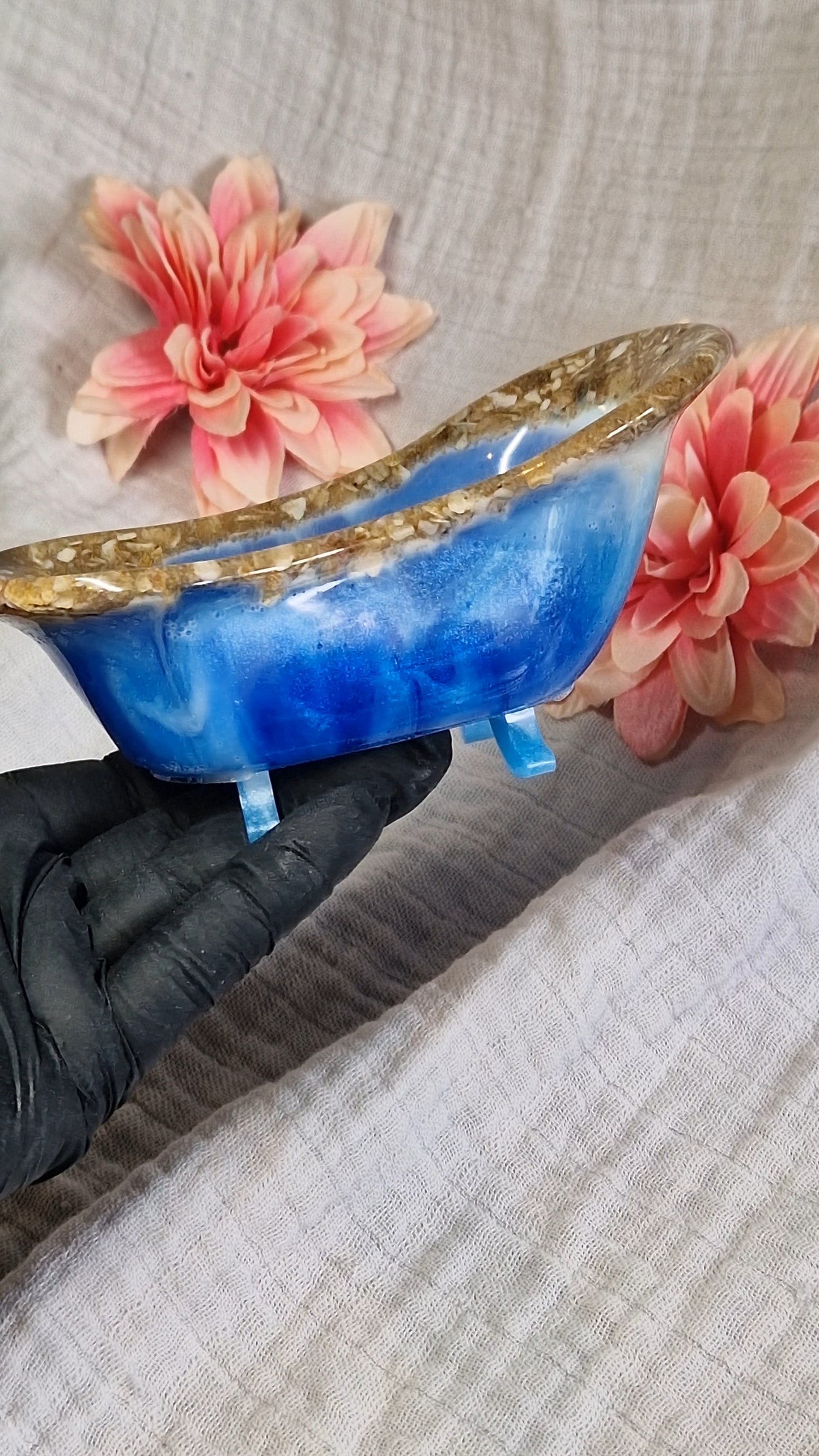 Schale "Badewanne" aus Resin