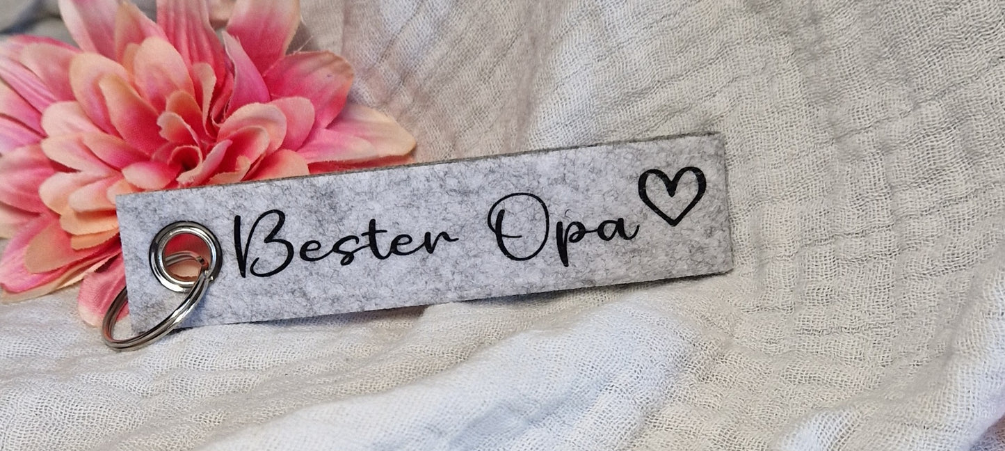 Schlüsselanhänger aus Filz versch. Varianten