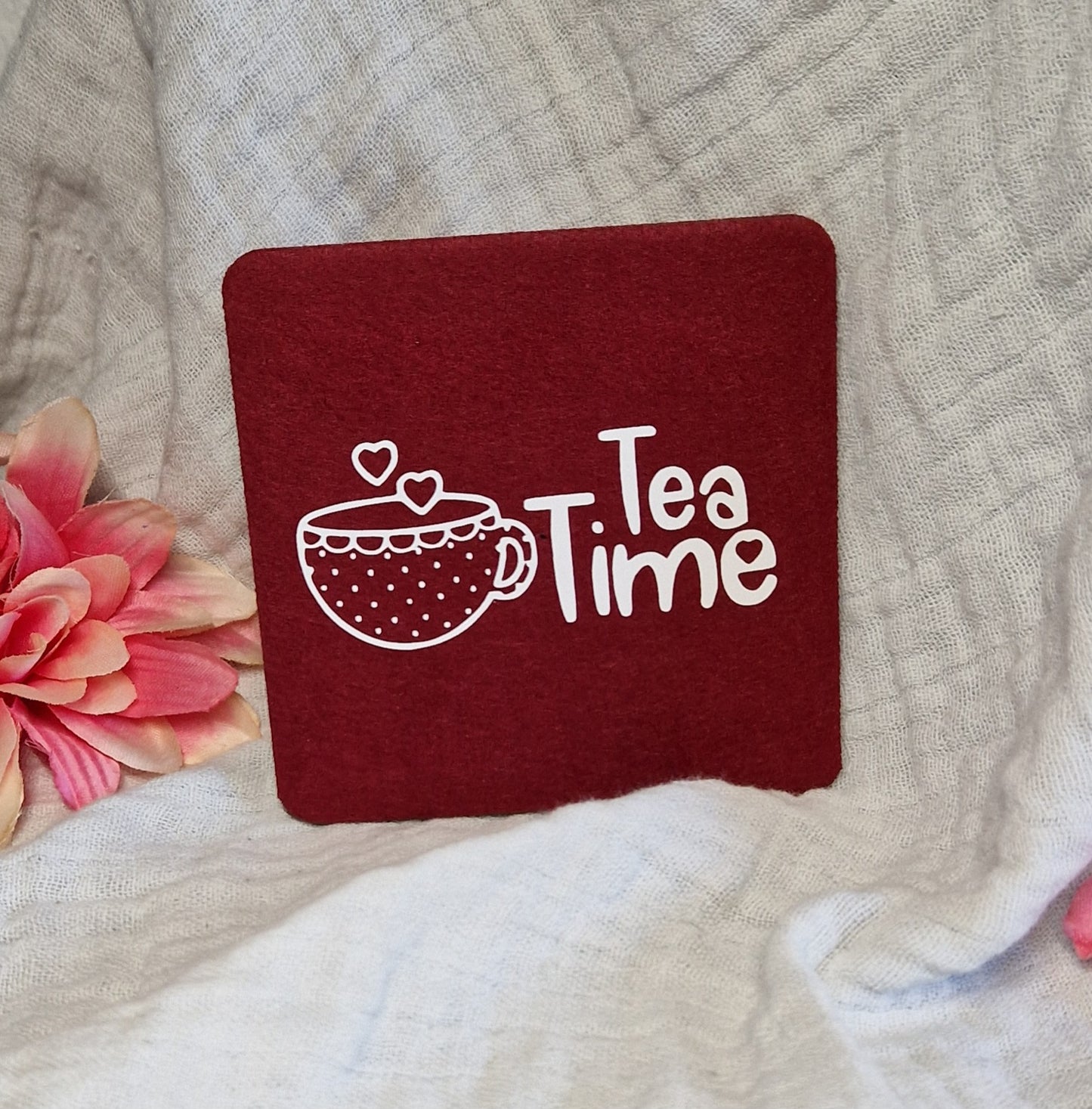 Untersetzer "Teeliebhaber" aus Filz 10cm