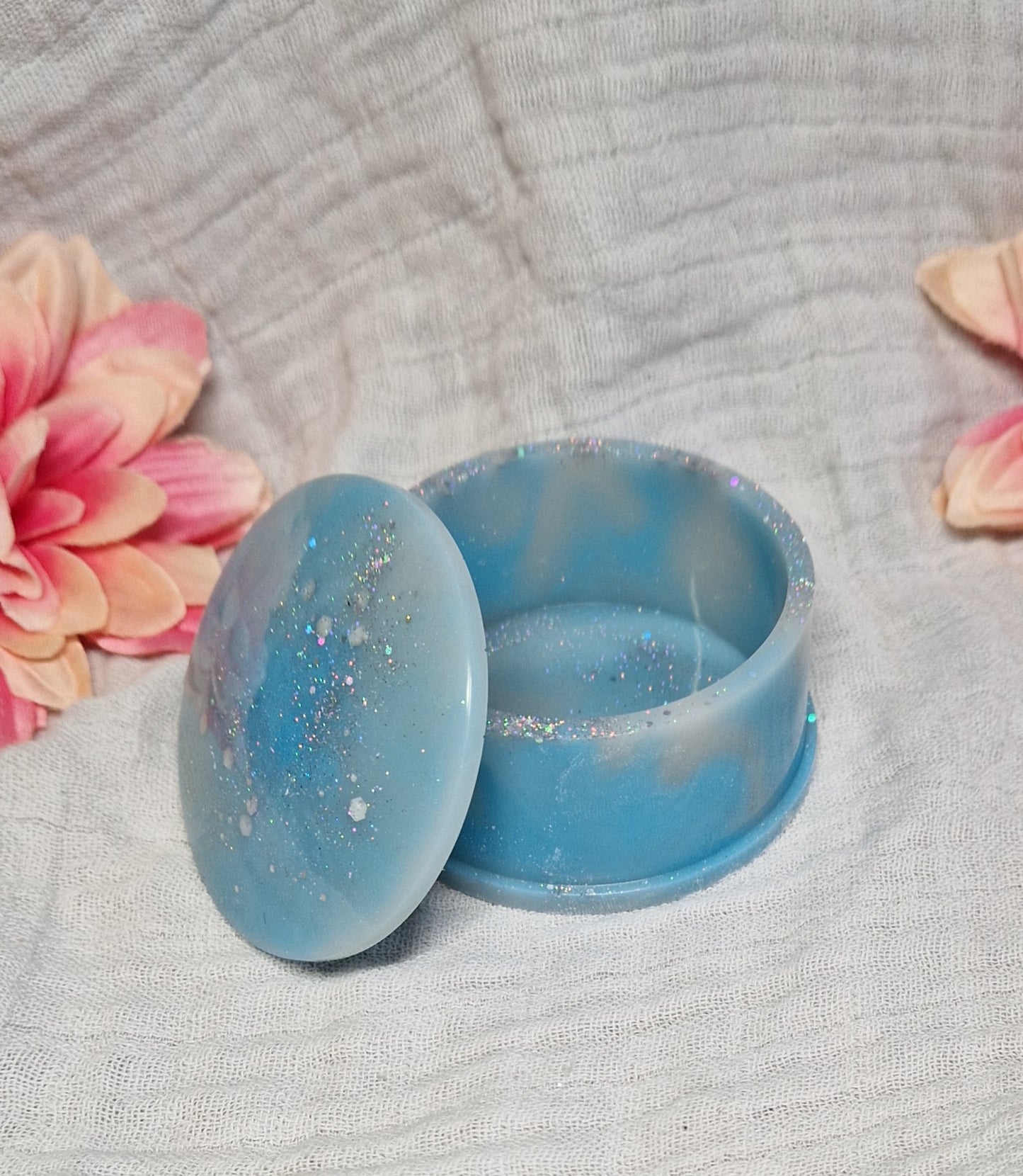 Kleine Schmuckdosen in versch. Varianten aus Resin