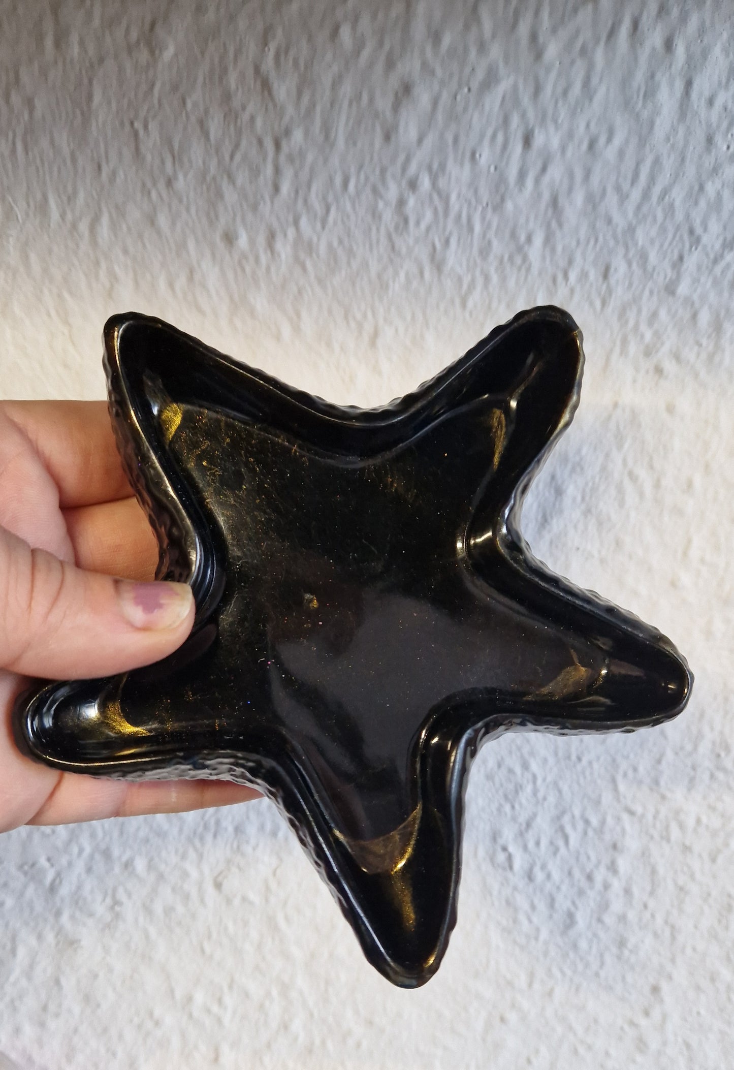 Schale "Seestern" aus Resin in versch. Farben