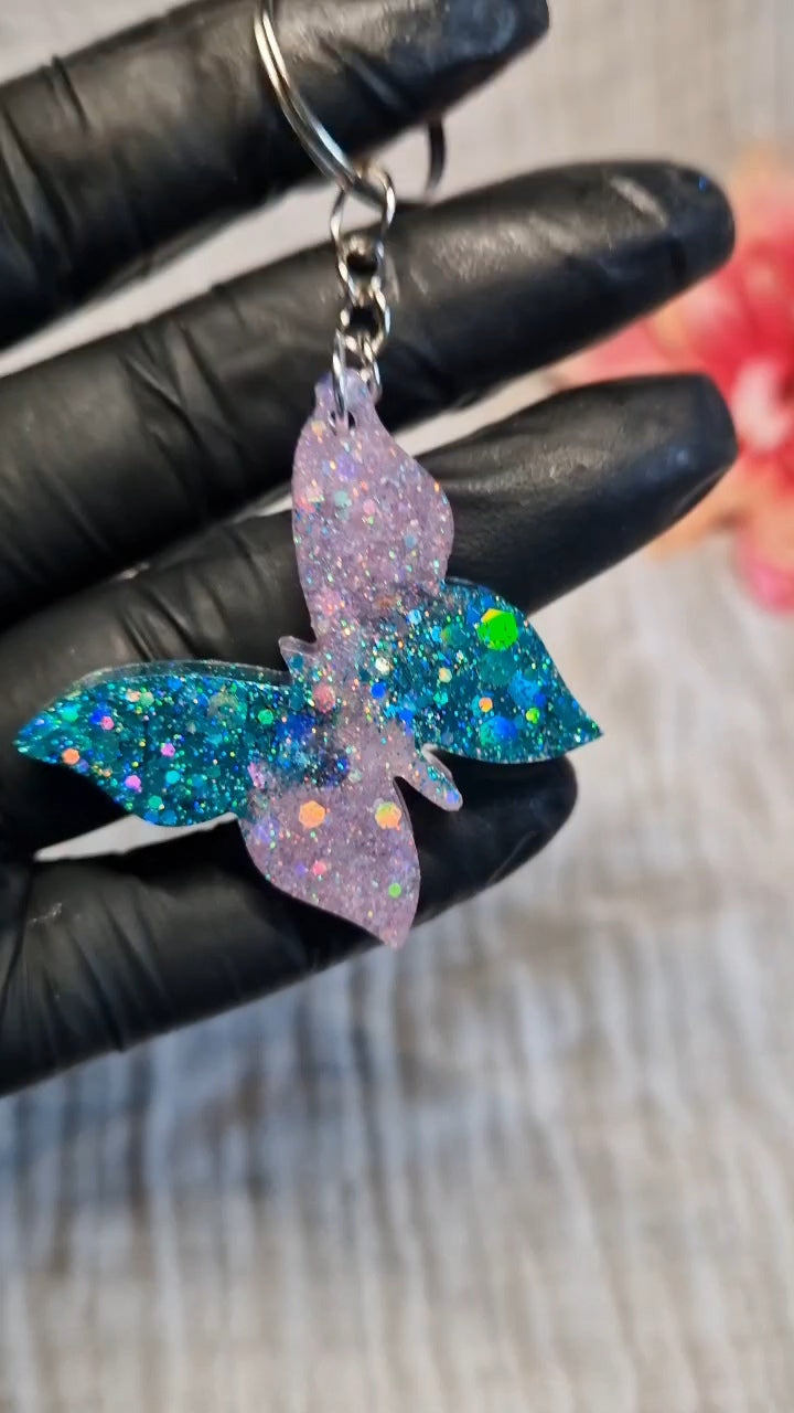 Schlüsselanhänger "Schmetterling" in versch. Varianten aus Resin