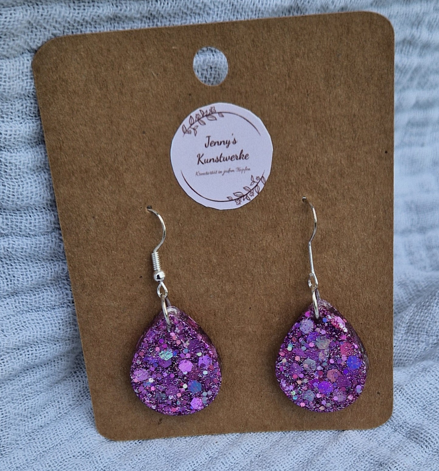 Ohrringe aus Resin in versch. Varianten