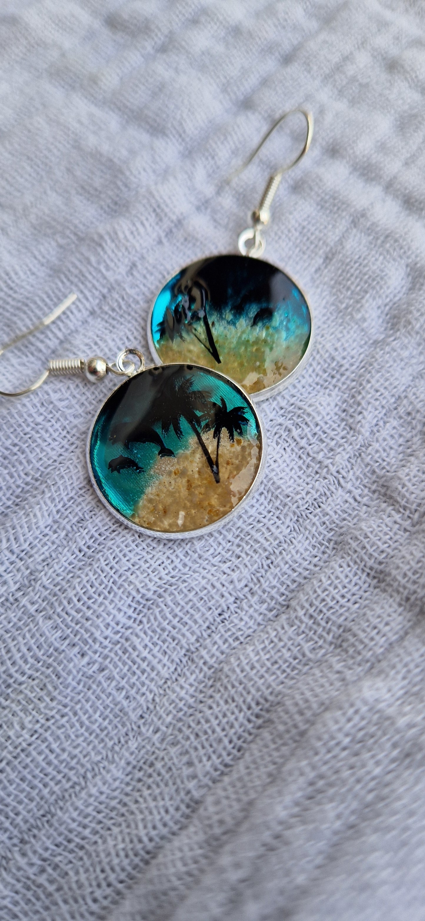 Ohrringe aus Edelstahl&Epoxidharz in versch. Designs (Modeschmuck)