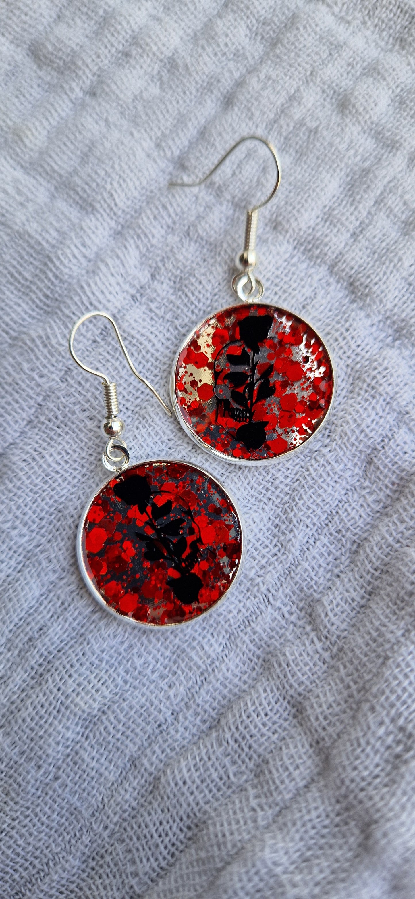 Ohrringe aus Edelstahl&Epoxidharz in versch. Designs (Modeschmuck)