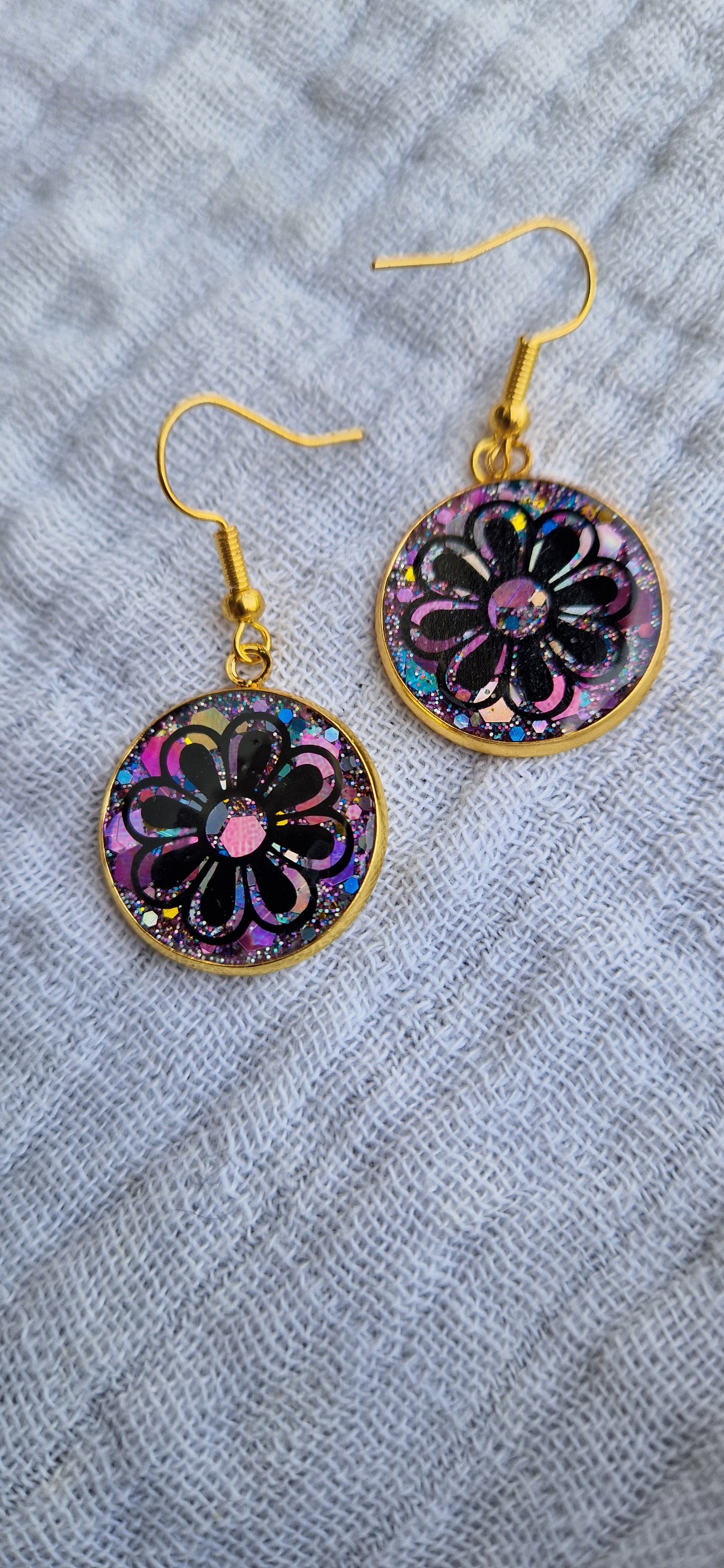 Ohrringe aus Edelstahl&Epoxidharz in versch. Designs (Modeschmuck)