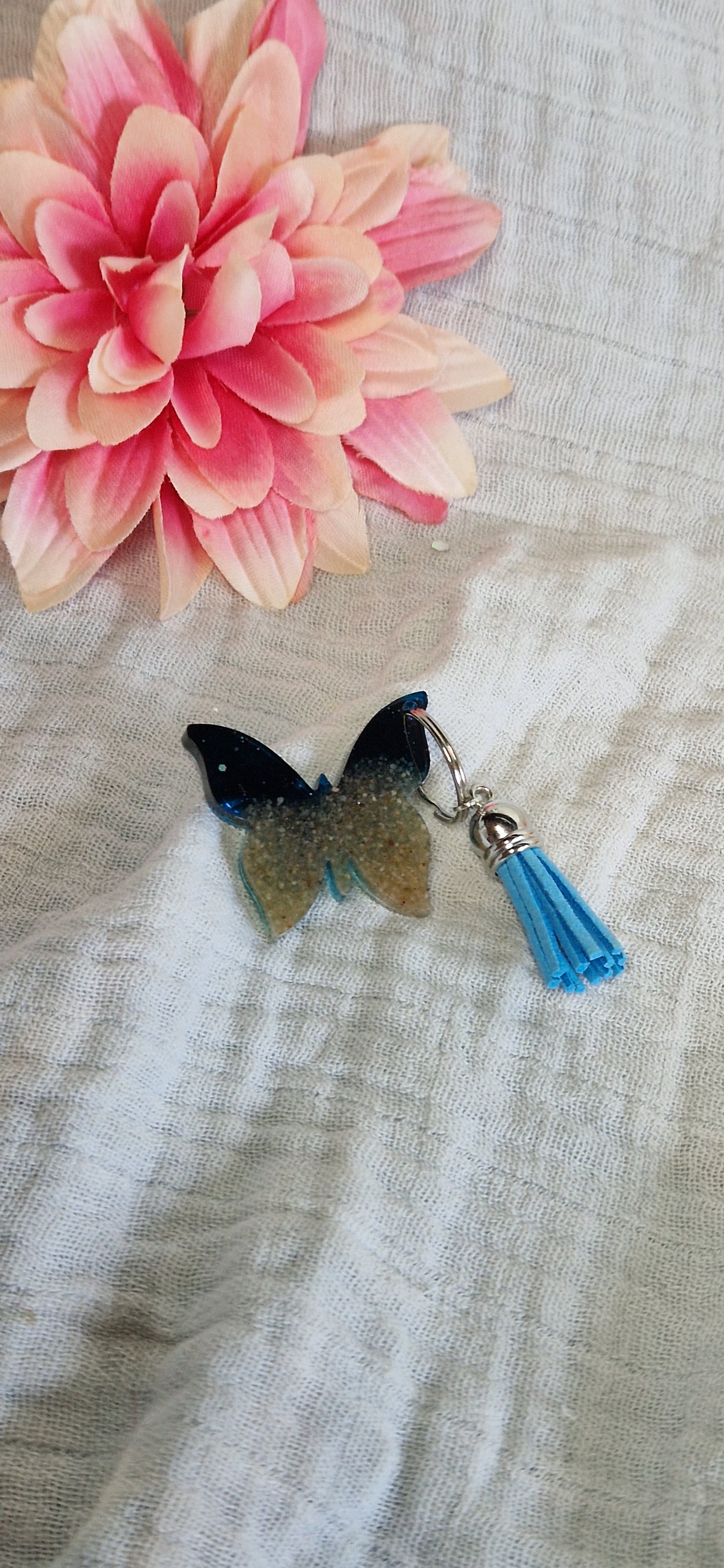 Schlüsselanhänger "Schmetterling" in versch. Varianten aus Resin