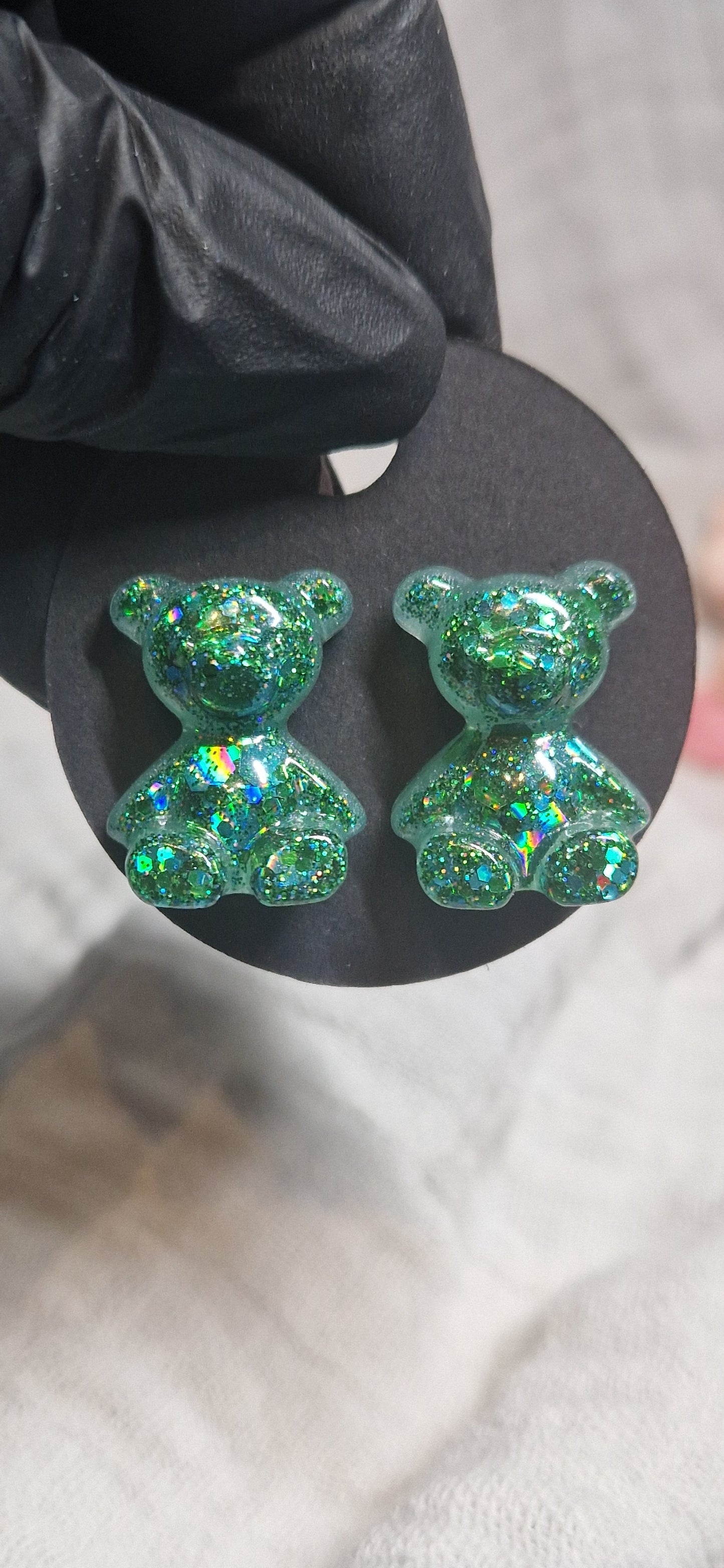 Modeschmuck Ohrringe "Bärchen" aus Resin in versch. Designs