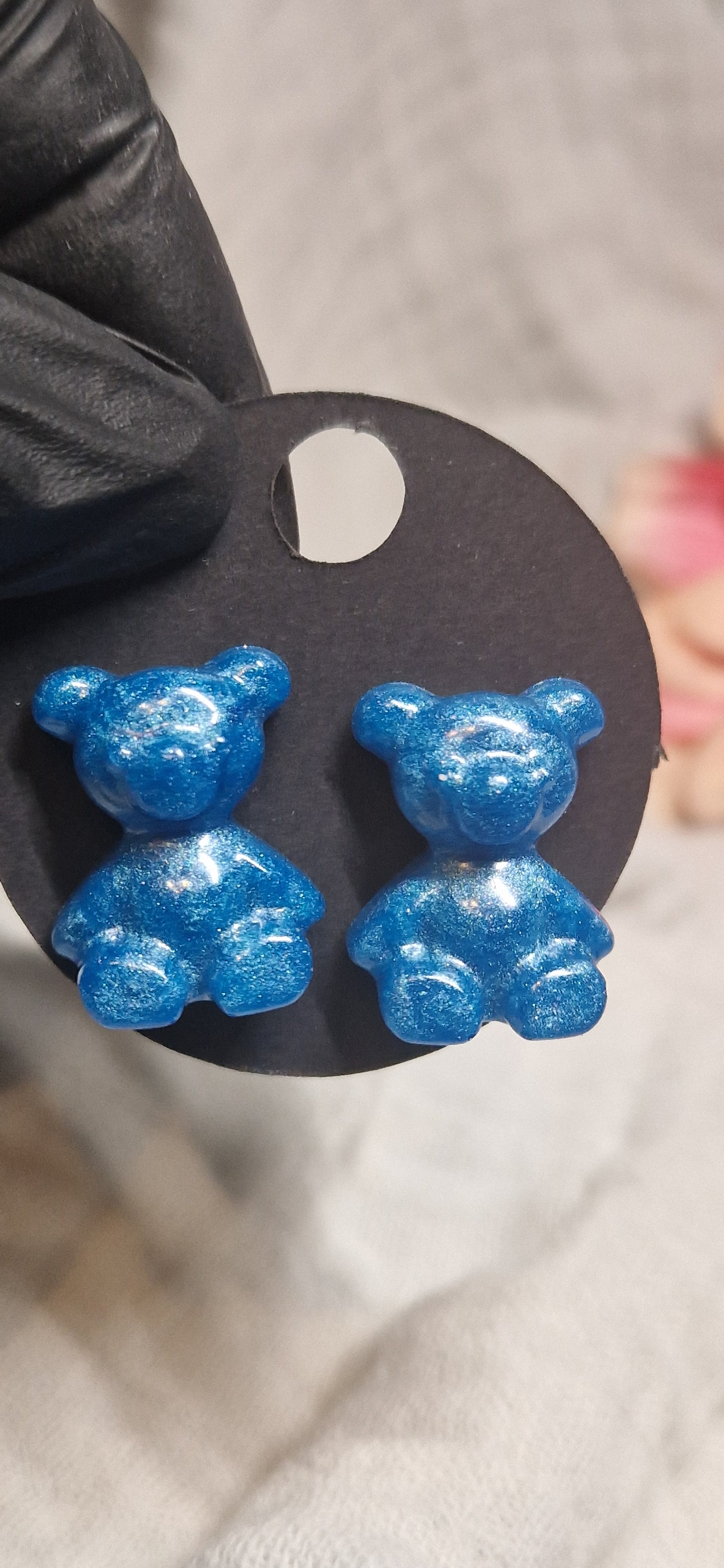 Modeschmuck Ohrringe "Bärchen" aus Resin in versch. Designs