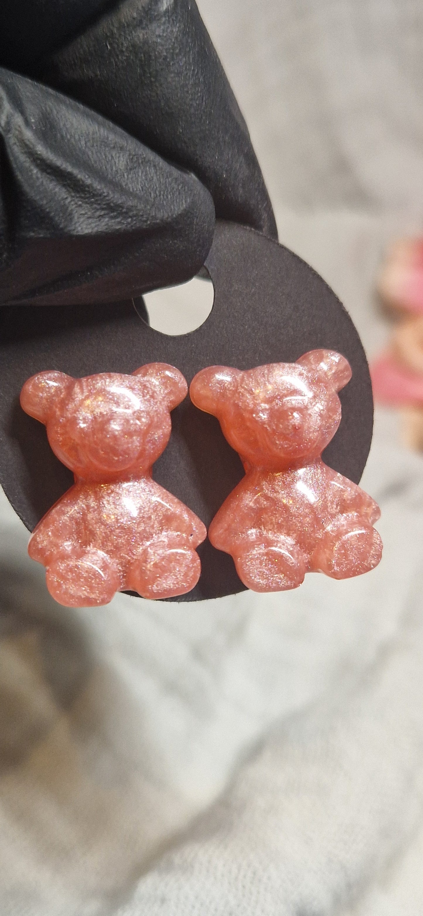 Modeschmuck Ohrringe "Bärchen" aus Resin in versch. Designs