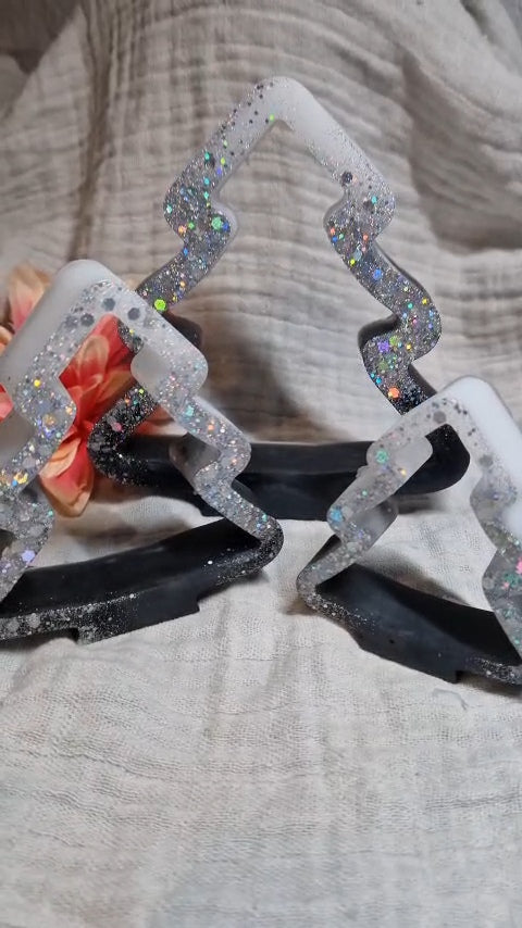 Tannenbaumset (Deko) aus Epoxidharz in versch. Farben