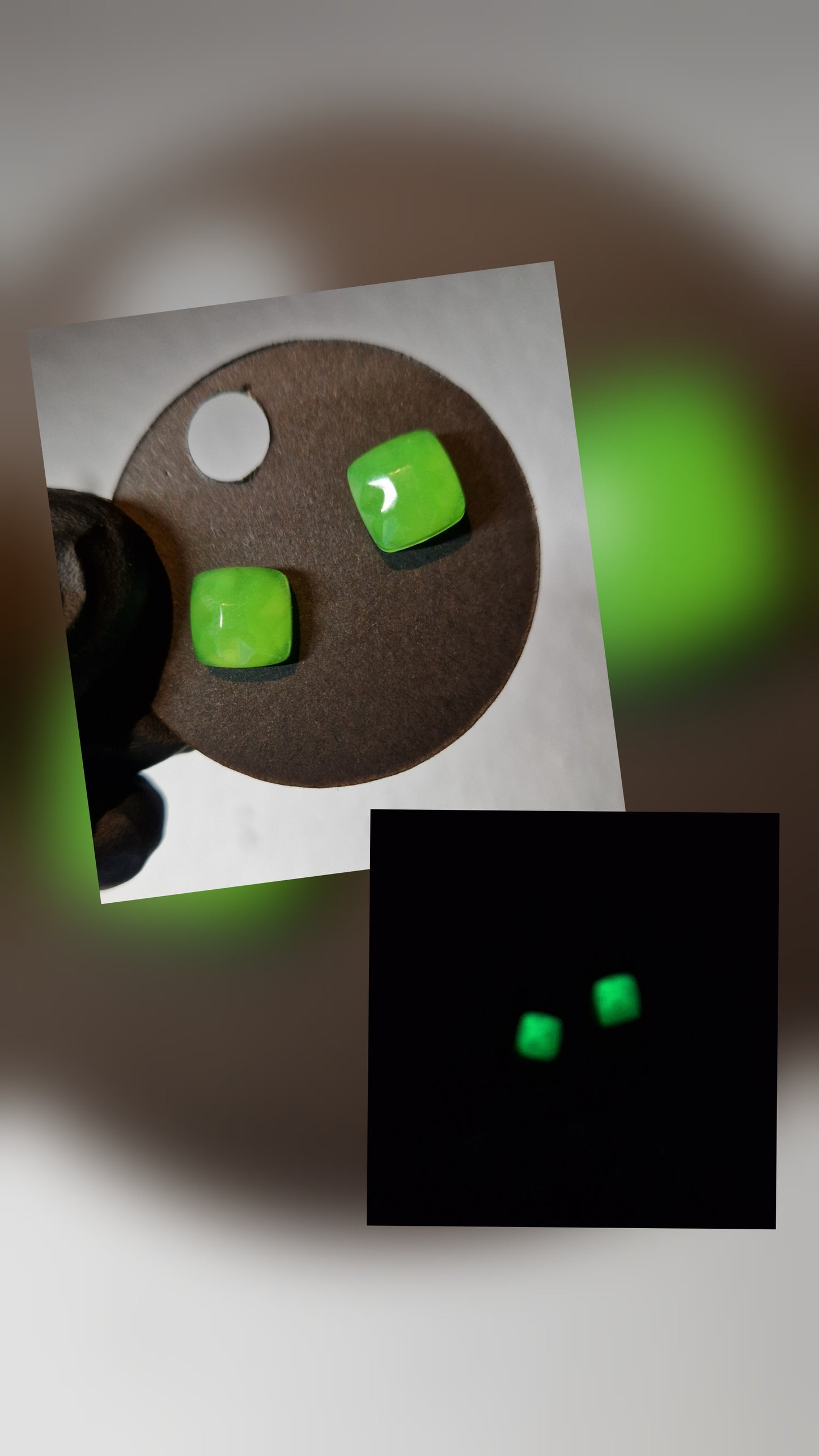 Stecker Ohrringe aus Resin in versch. Design