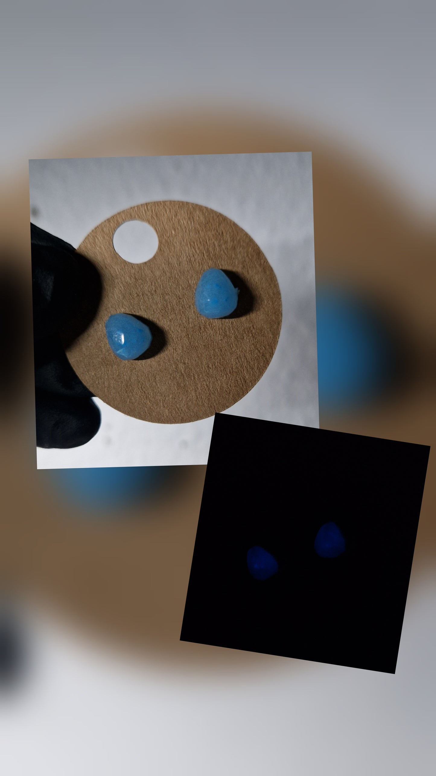 Stecker Ohrringe aus Resin in versch. Design