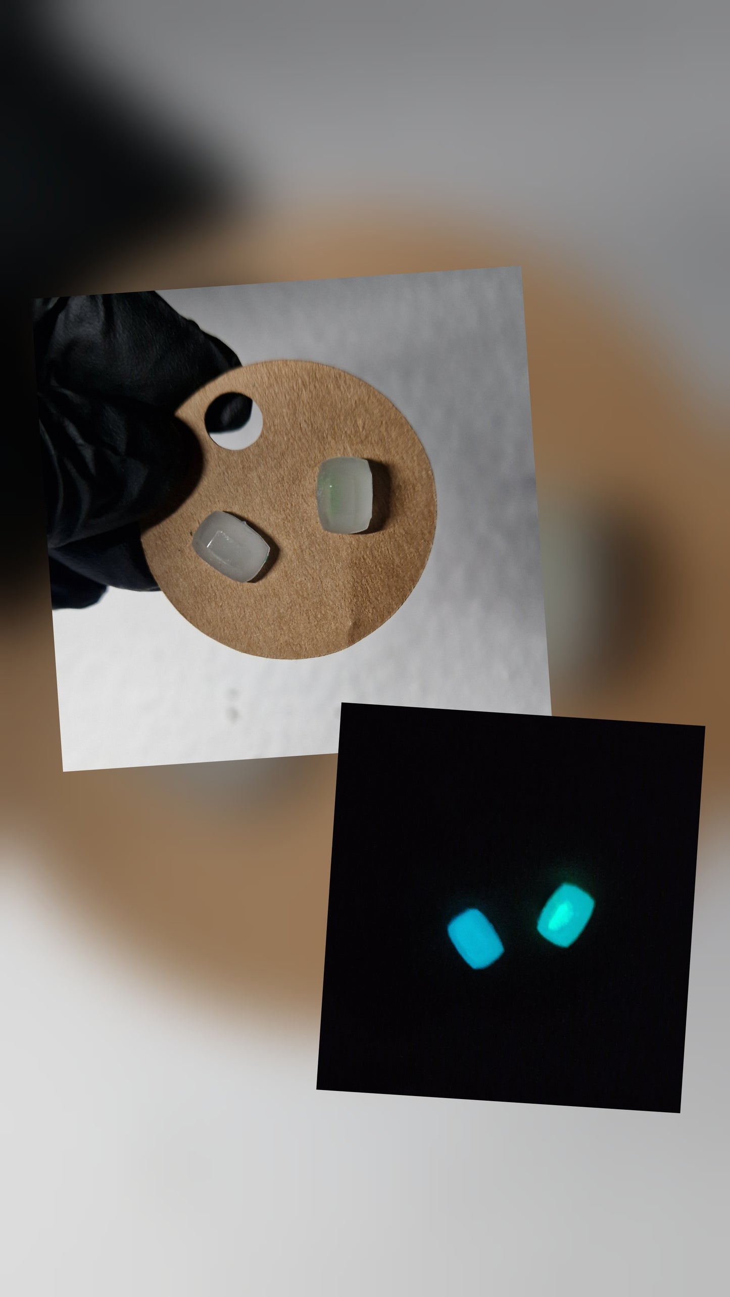 Stecker Ohrringe aus Resin in versch. Design