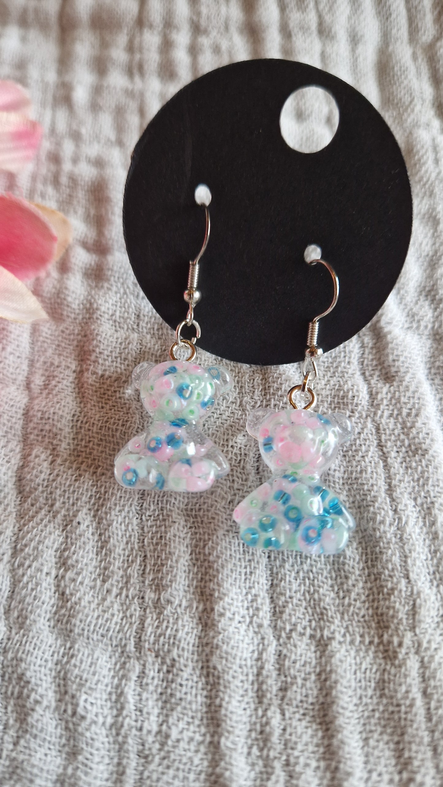 Modeschmuck Ohrringe "Bärchen" aus Resin in versch. Designs