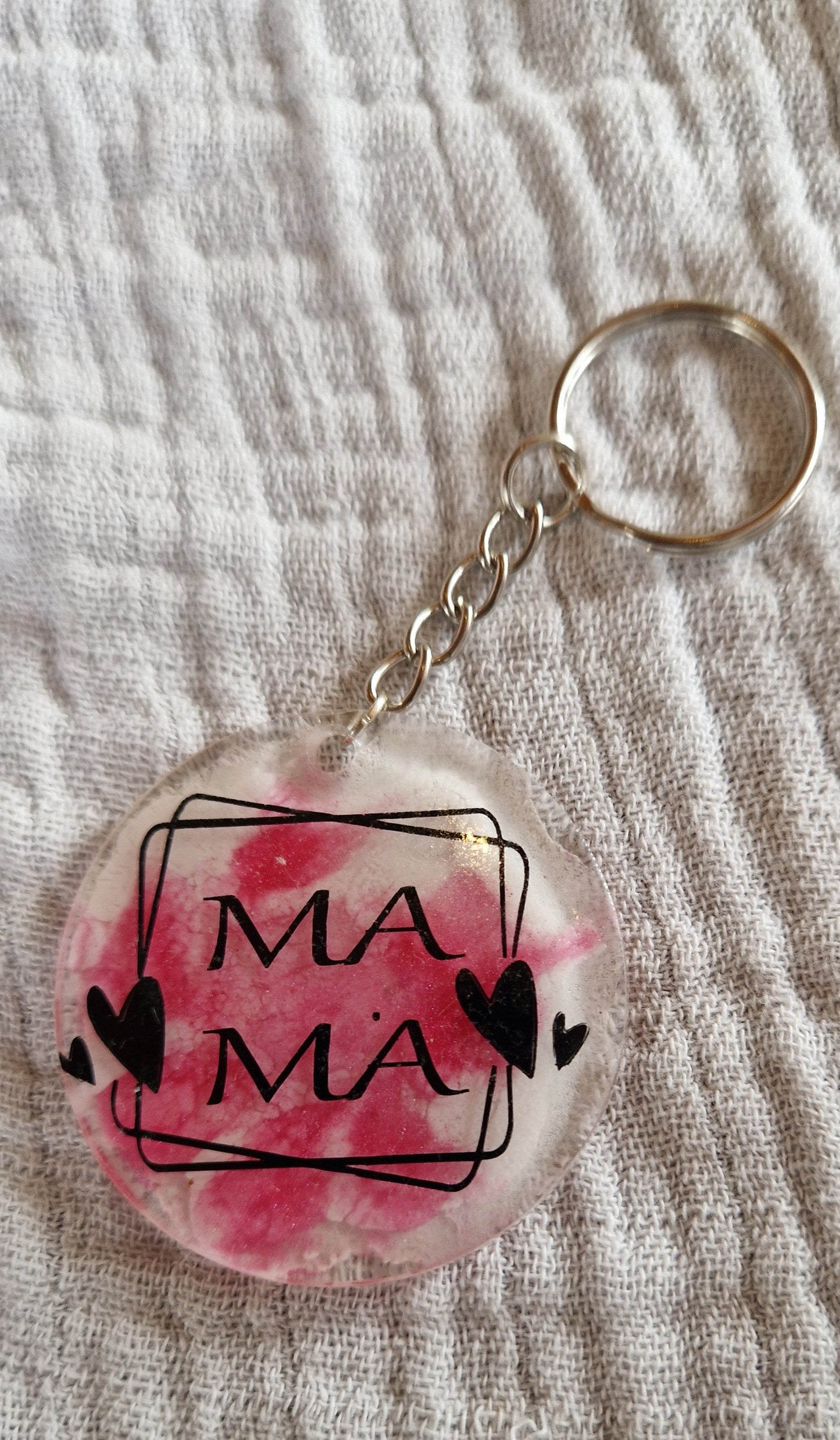 Mama&Papa Schlüsselanhänger aus Resin