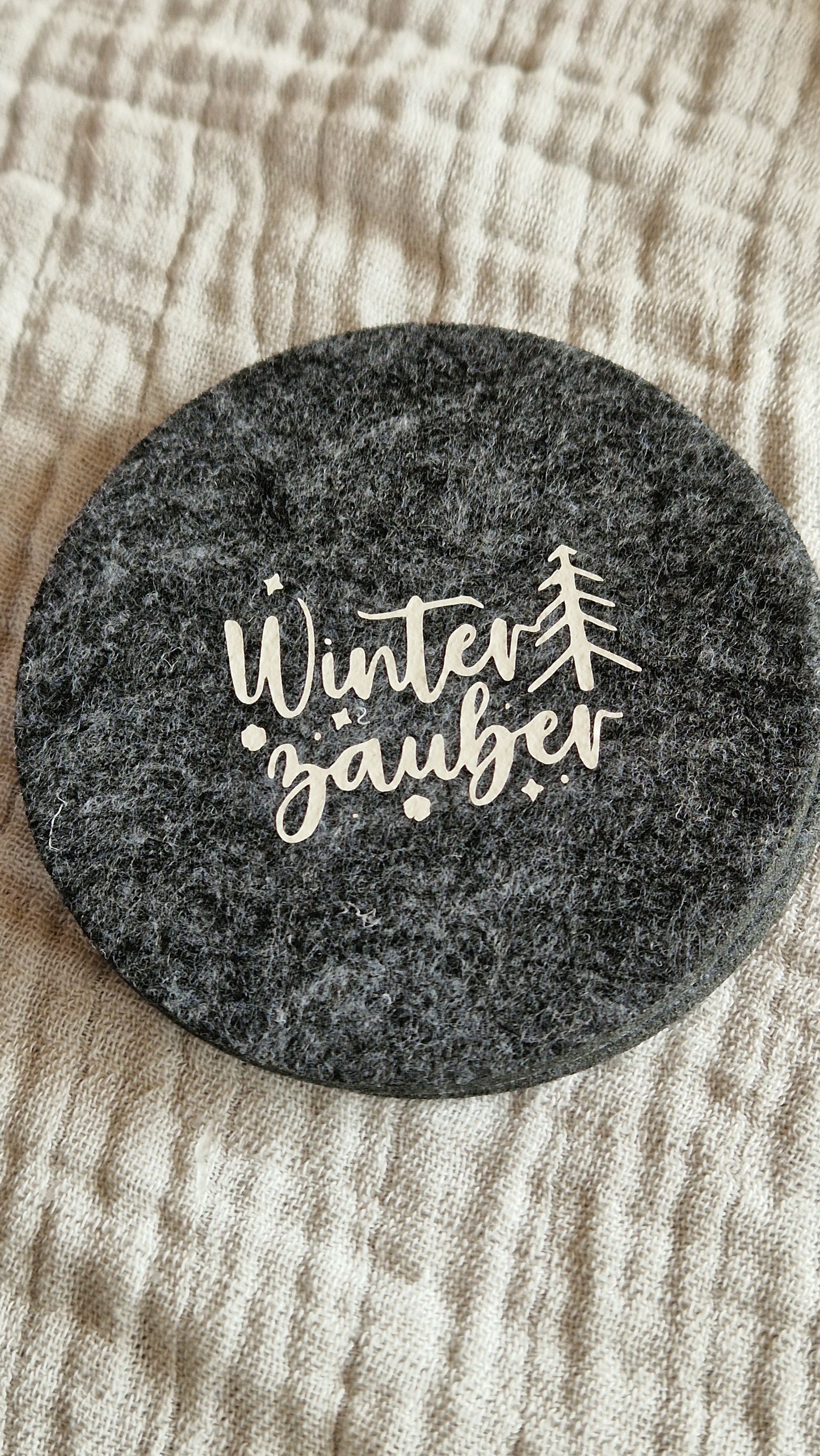 Untersetzer "Weihnachten" aus Filz 10cm
