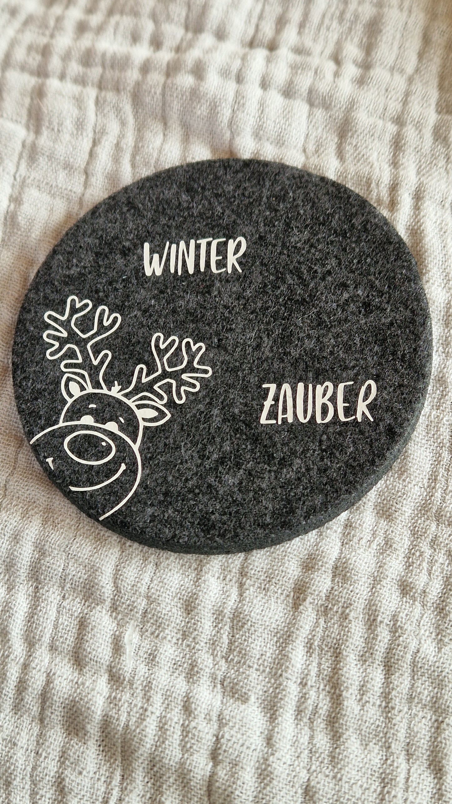 Untersetzer "Weihnachten" aus Filz 10cm