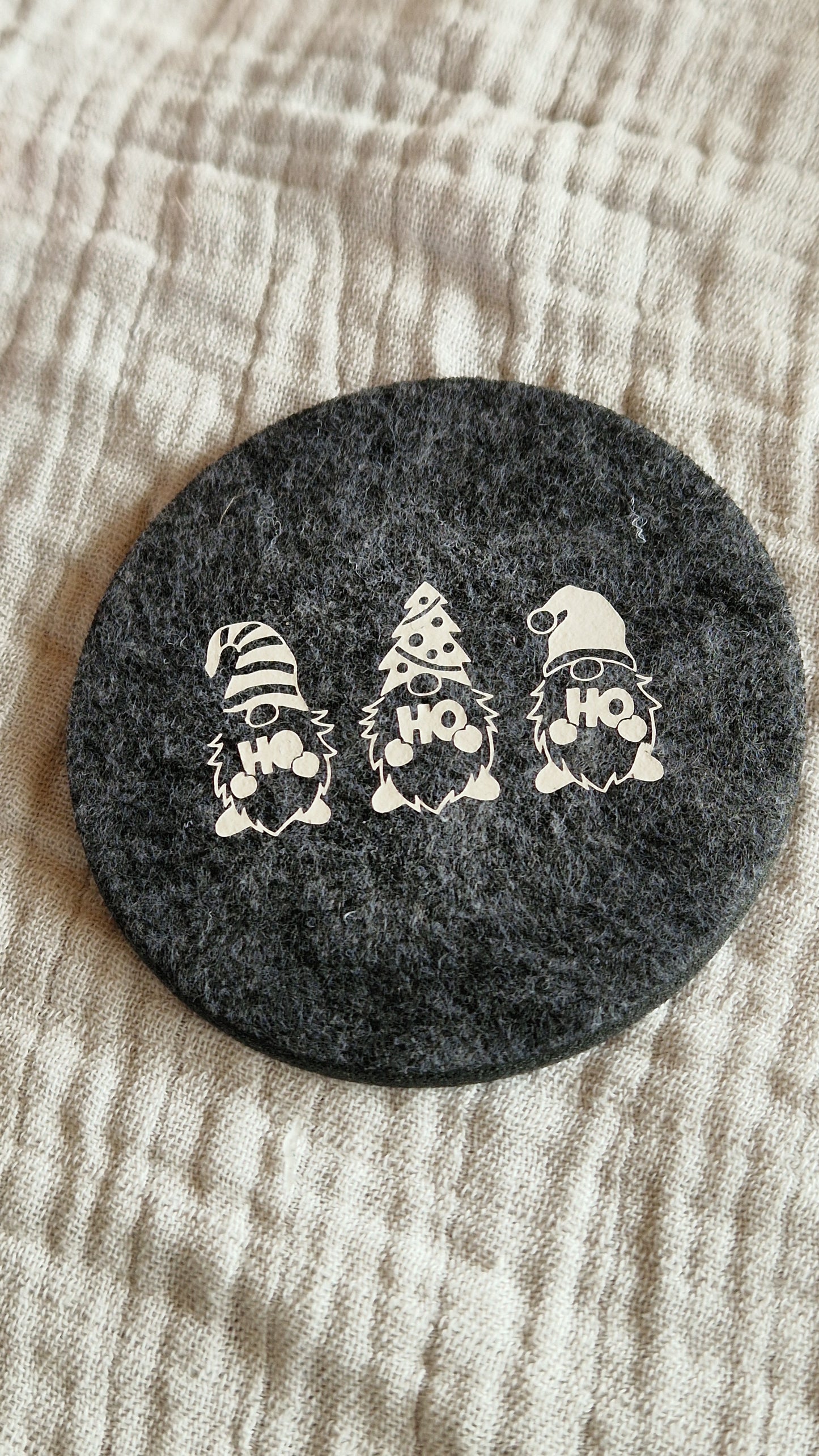 Untersetzer "Weihnachten" aus Filz 10cm