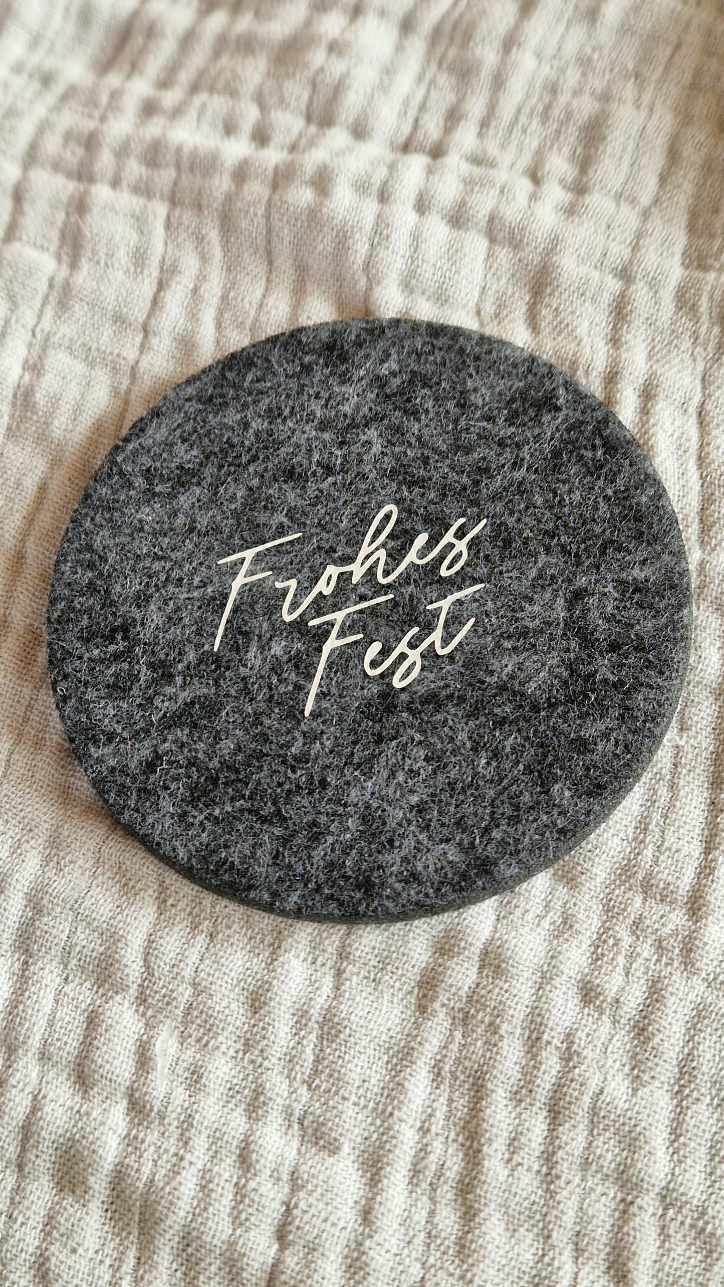 Untersetzer "Weihnachten" aus Filz 10cm