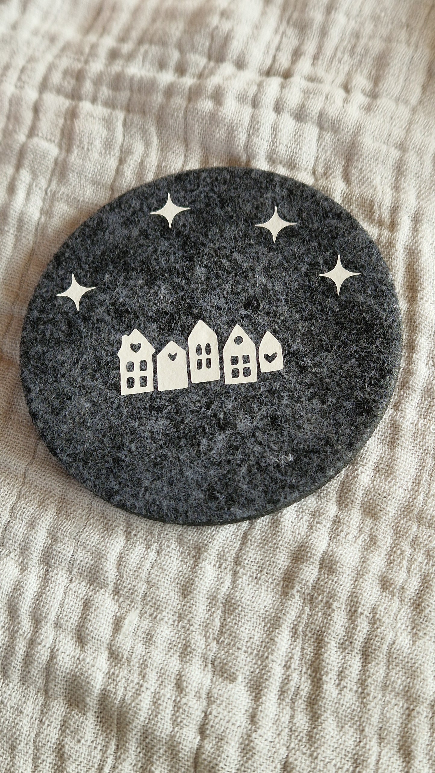 Untersetzer "Weihnachten" aus Filz 10cm