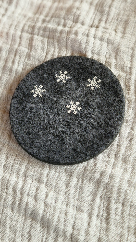 Untersetzer "Weihnachten" aus Filz 10cm