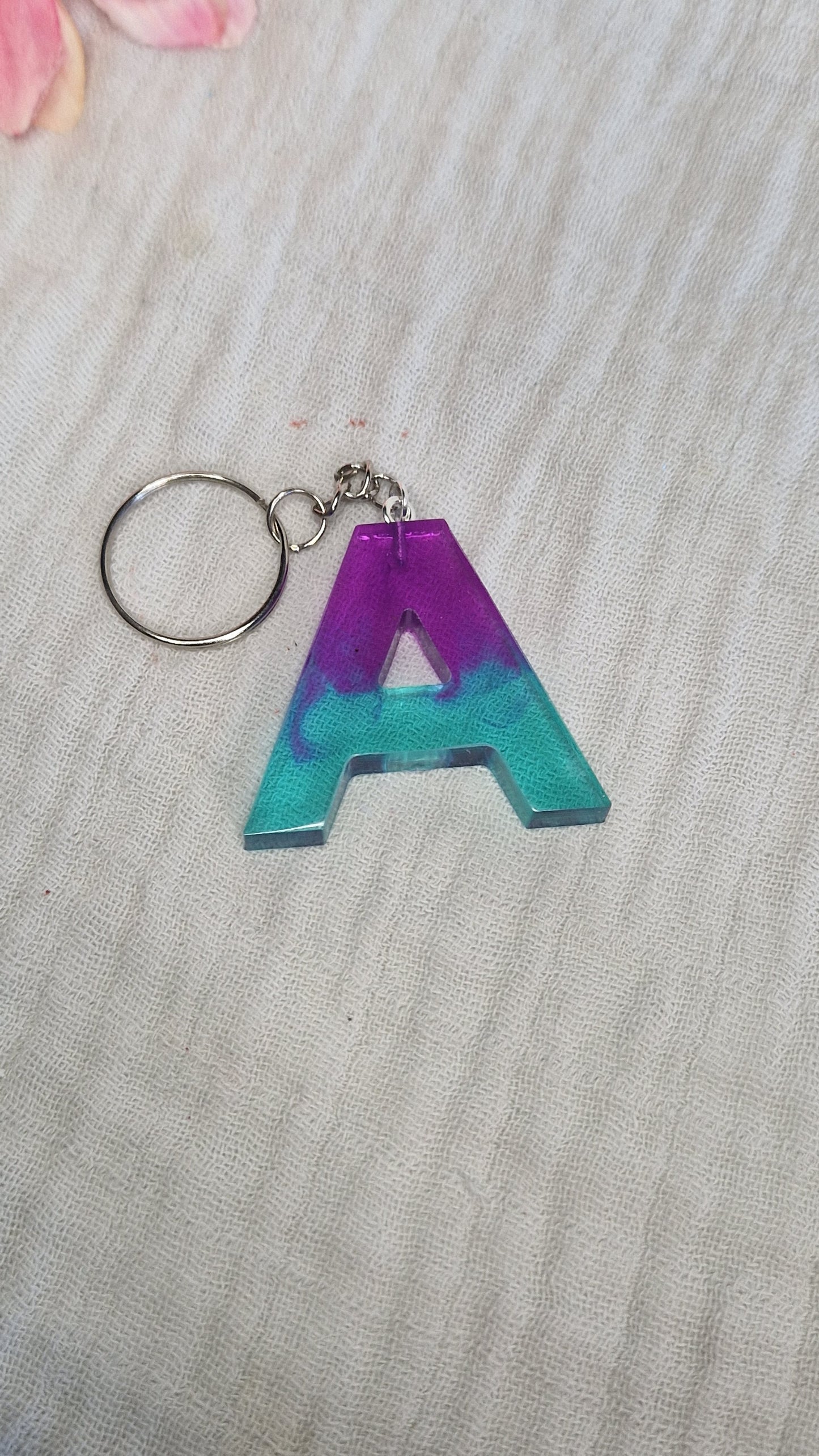 Buchstaben Schlüsselanhanger aus Resin