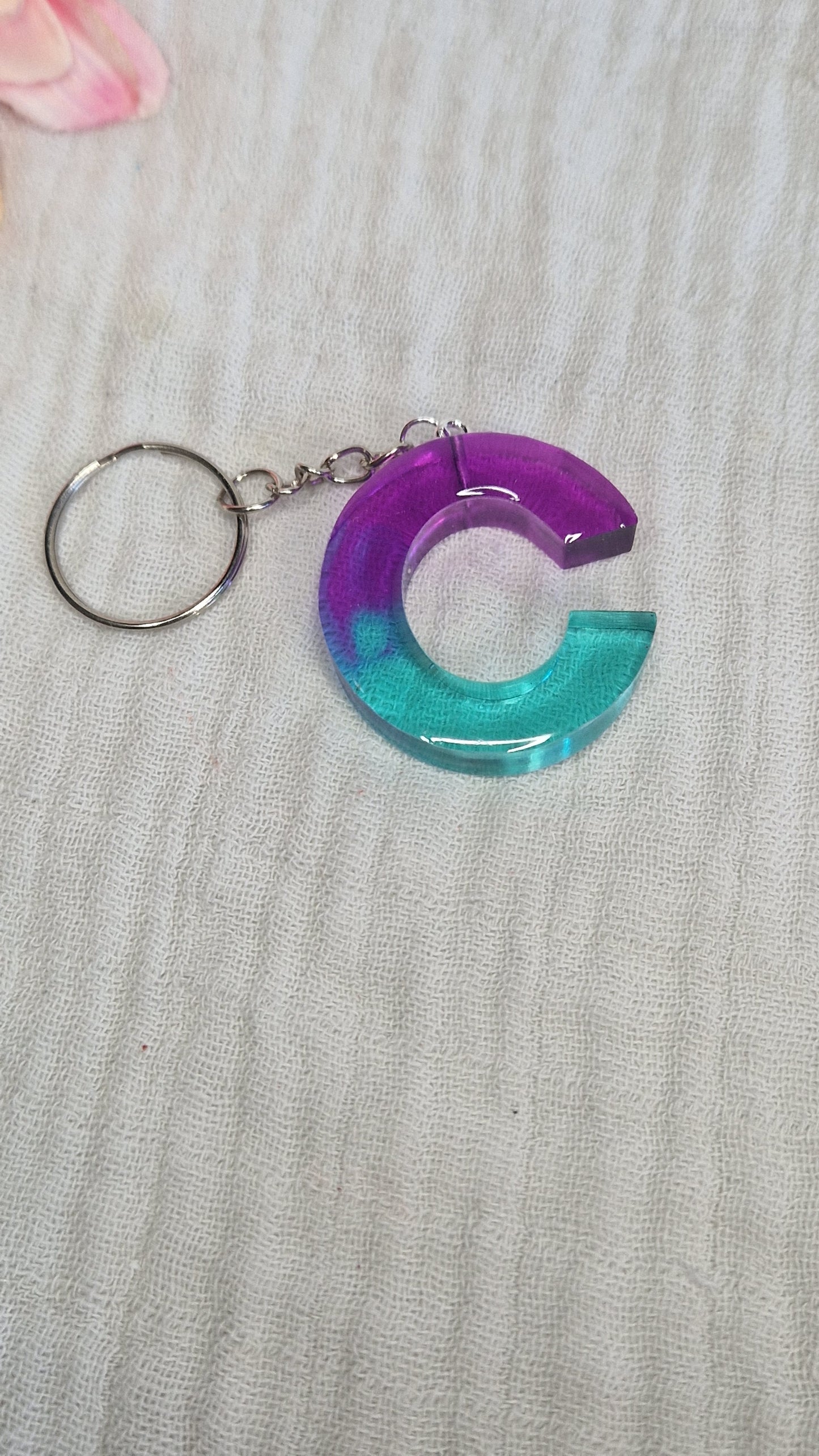 Buchstaben Schlüsselanhanger aus Resin