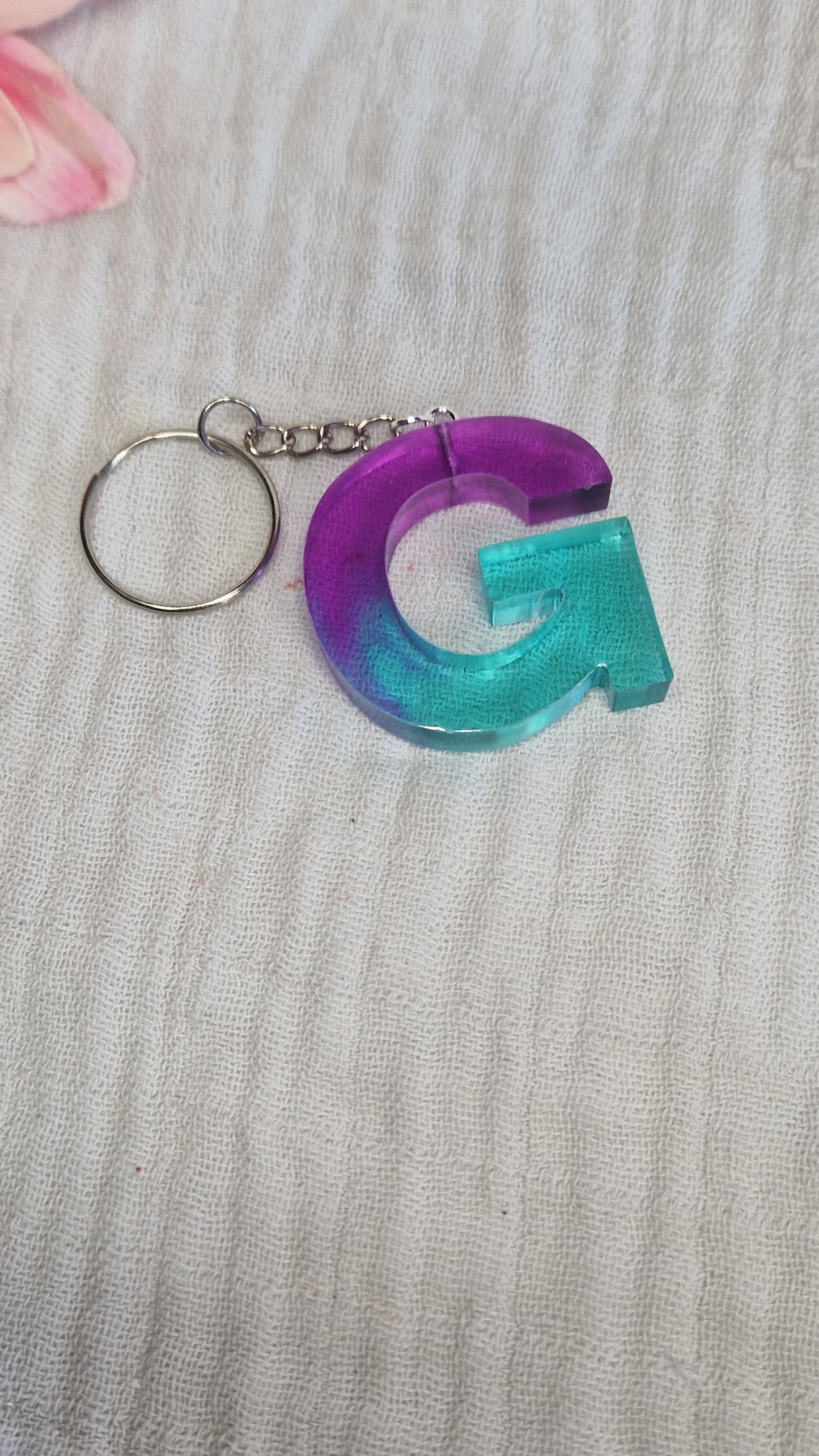 Buchstaben Schlüsselanhanger aus Resin