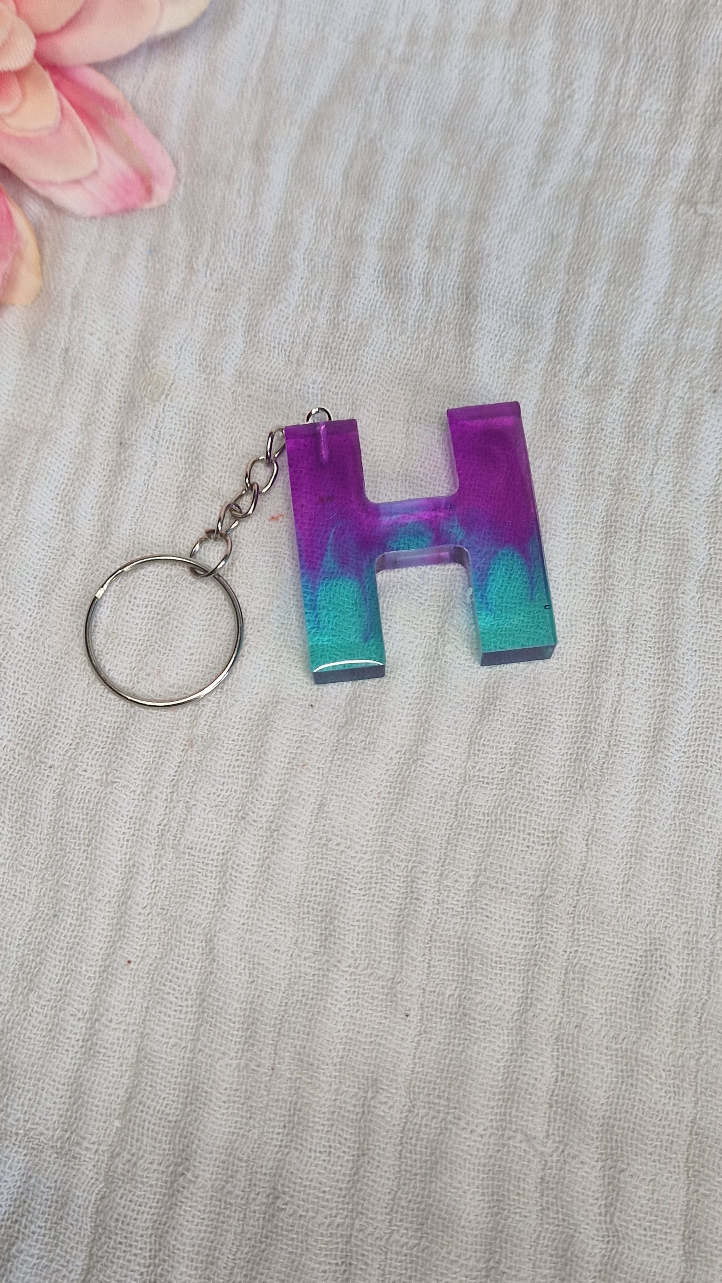 Buchstaben Schlüsselanhanger aus Resin