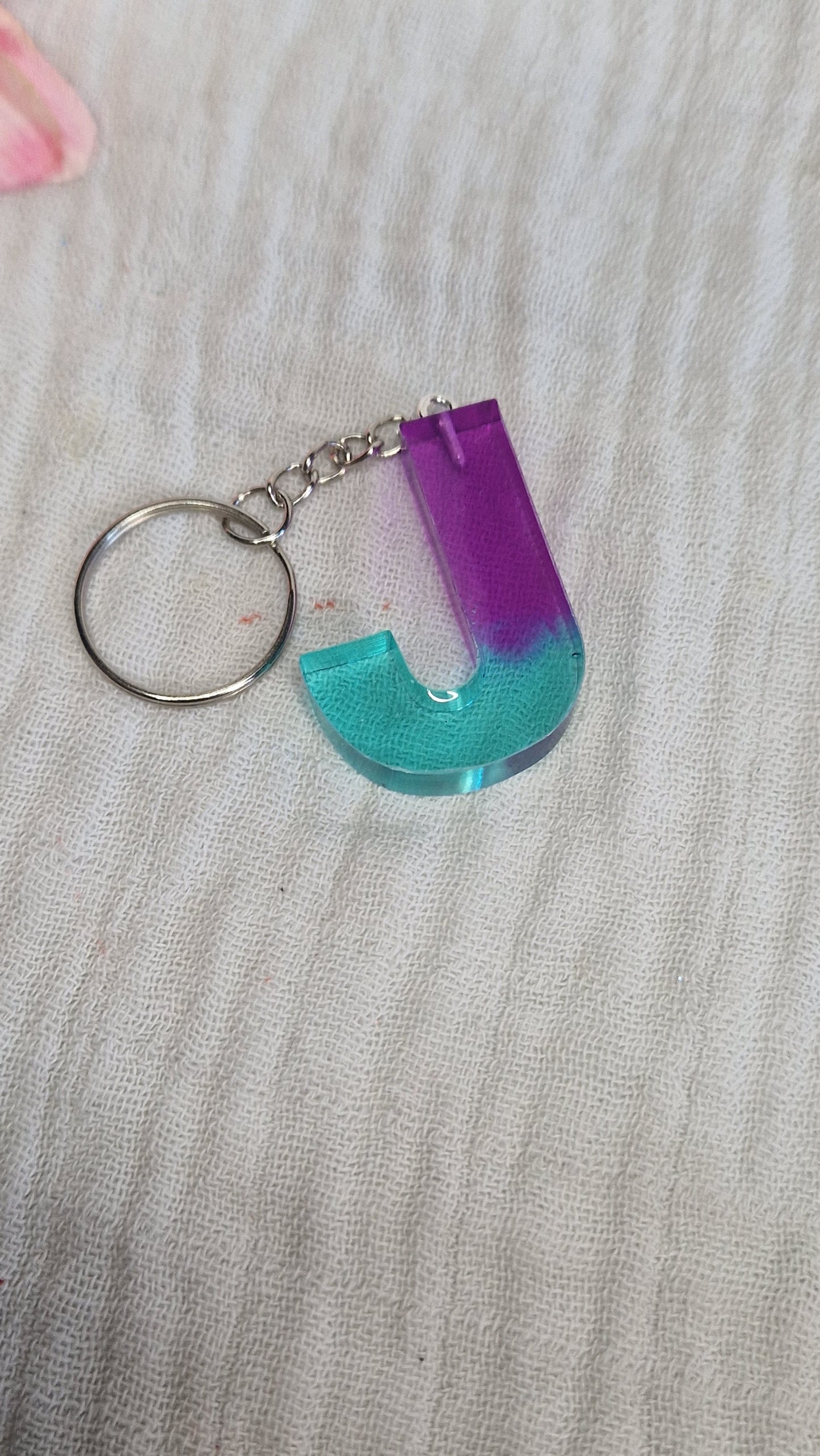 Buchstaben Schlüsselanhanger aus Resin