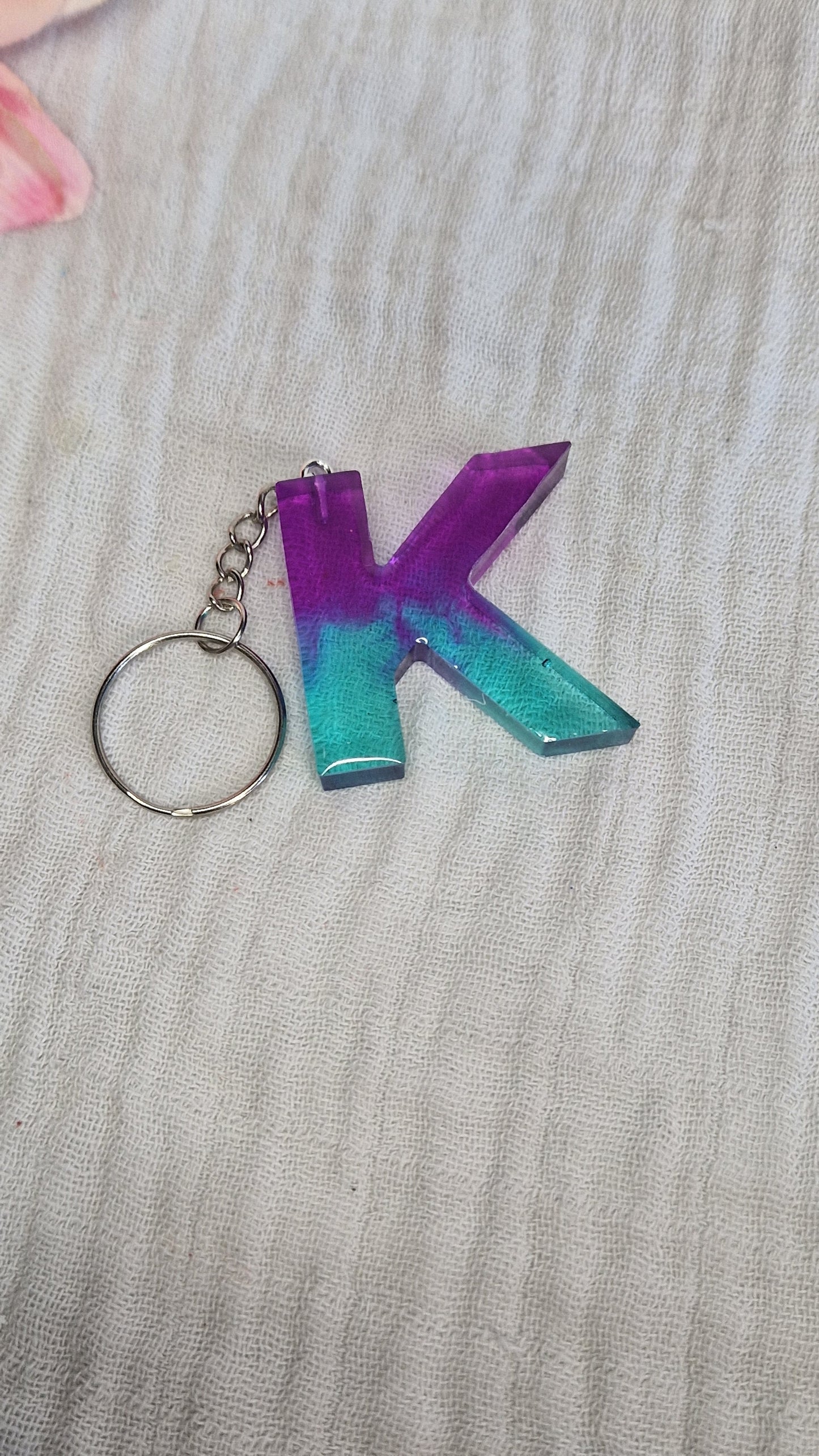 Buchstaben Schlüsselanhanger aus Resin