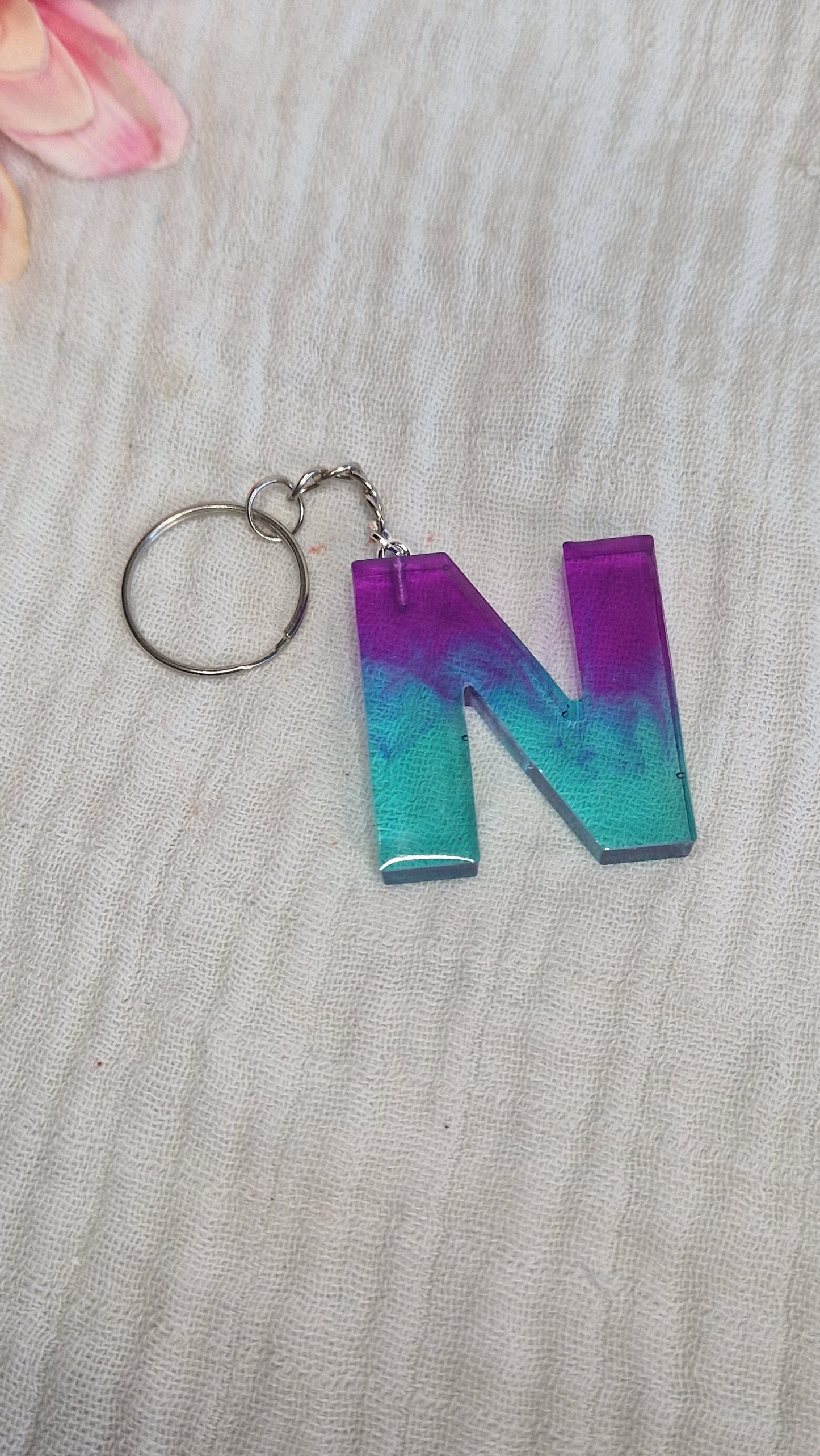 Buchstaben Schlüsselanhanger aus Resin