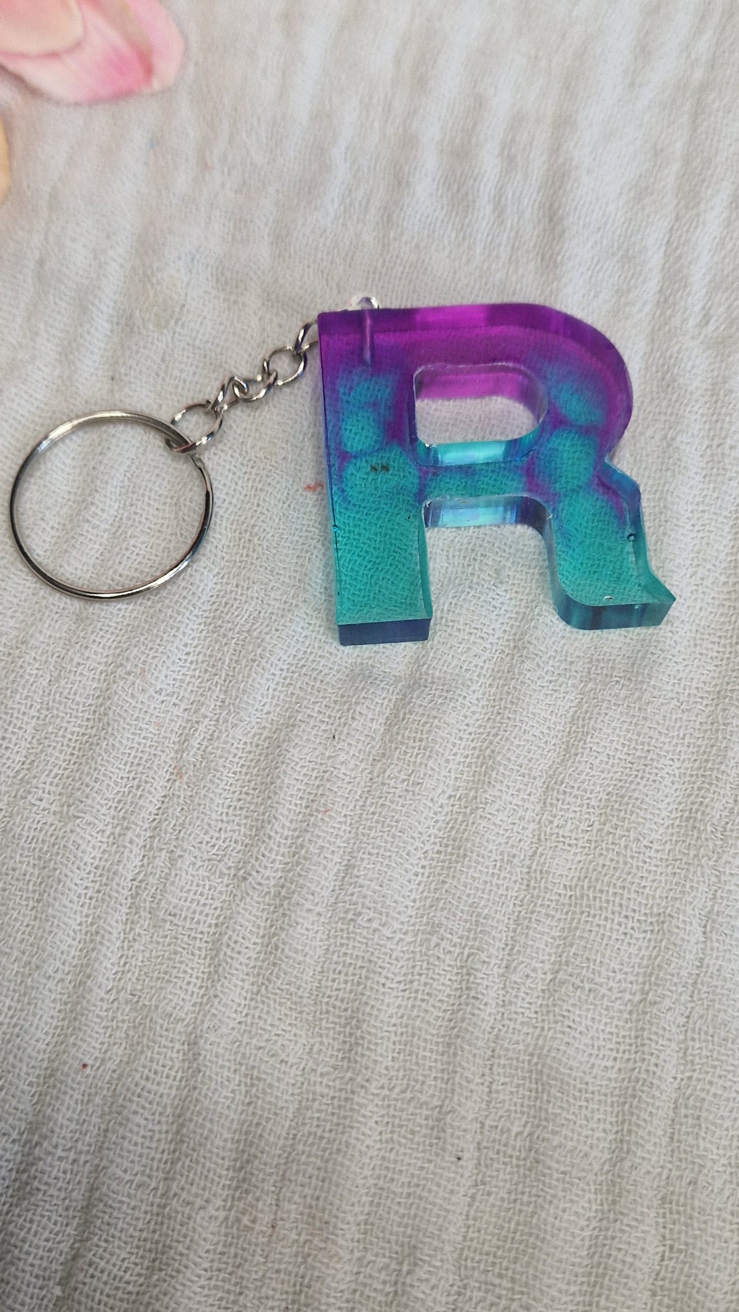 Buchstaben Schlüsselanhanger aus Resin