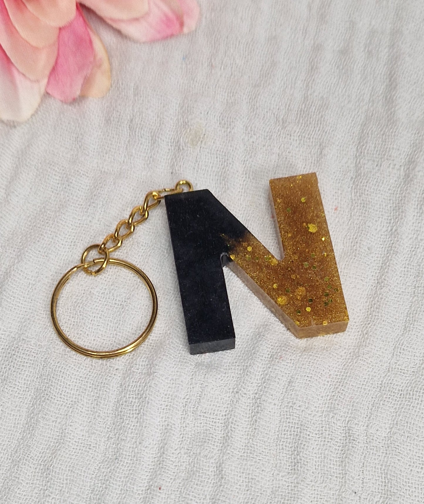 Buchstaben Schlüsselanhänger aus Resin