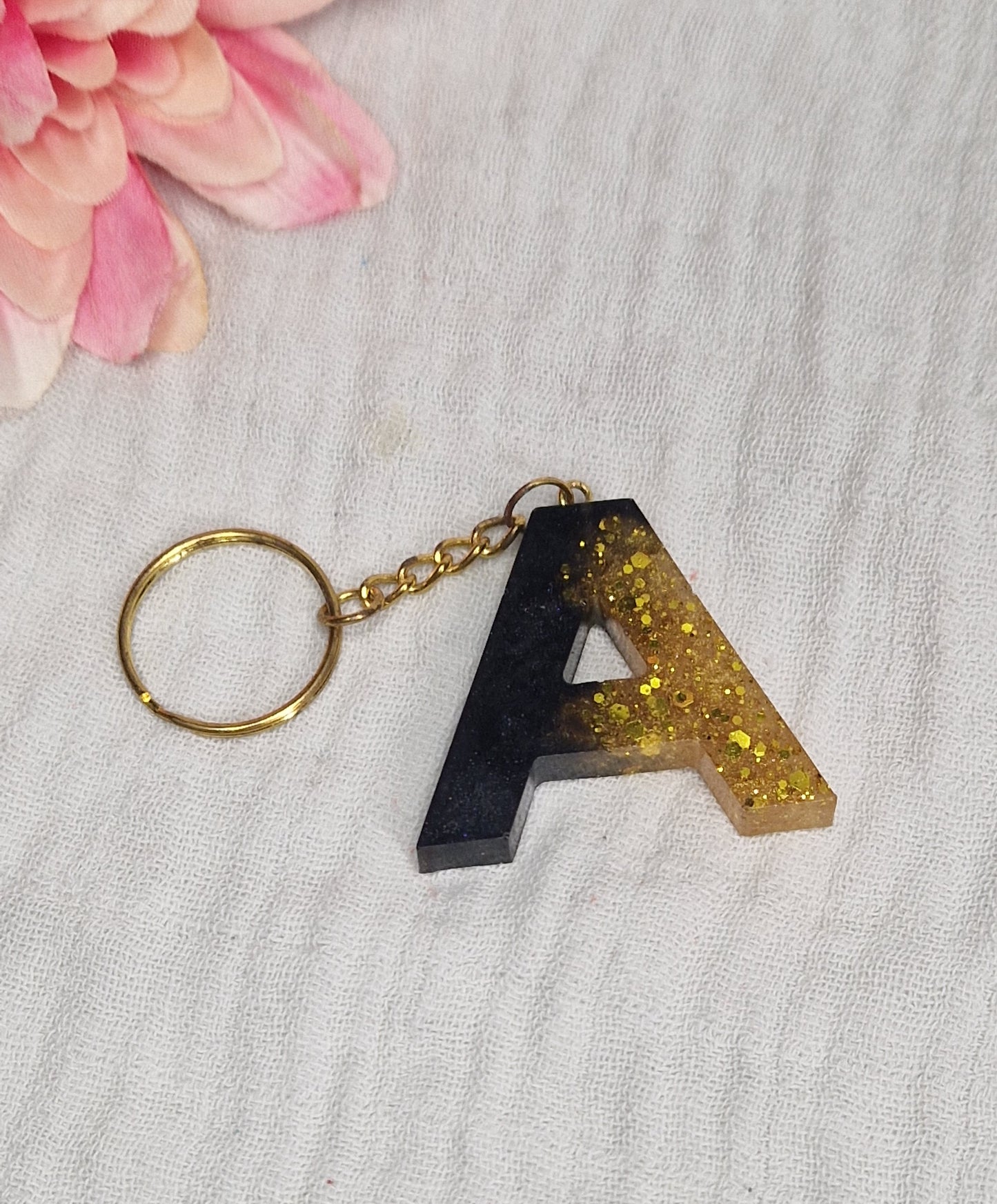 Buchstaben Schlüsselanhänger aus Resin