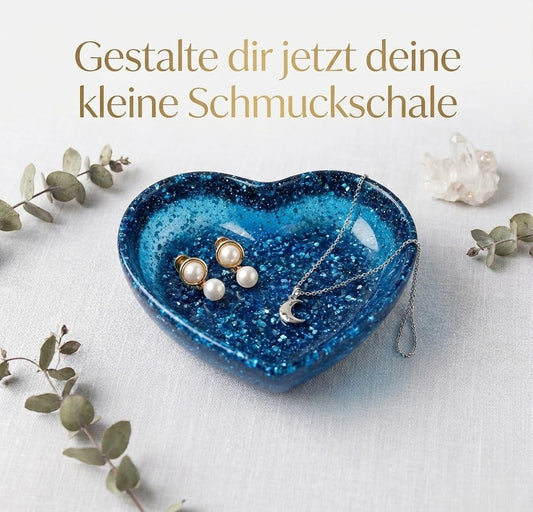 kleine Herzschale aus Resin in deiner Wunschfarbe