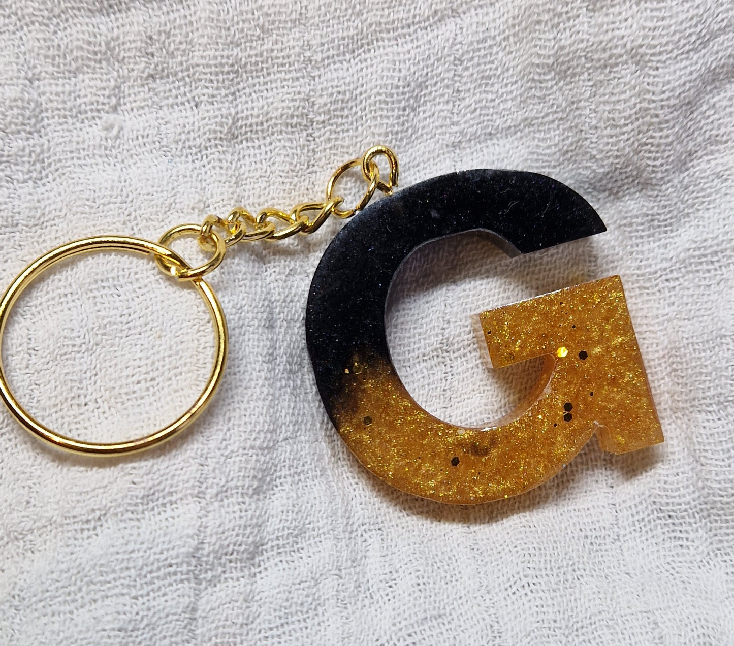 Buchstaben Schlüsselanhänger aus Resin