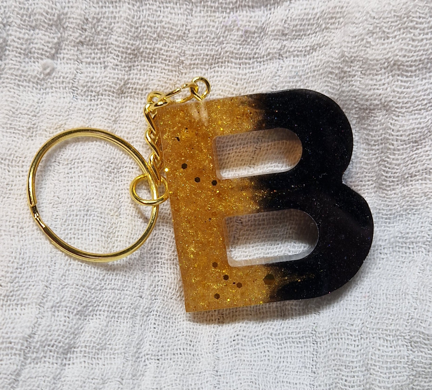 Buchstaben Schlüsselanhänger aus Resin