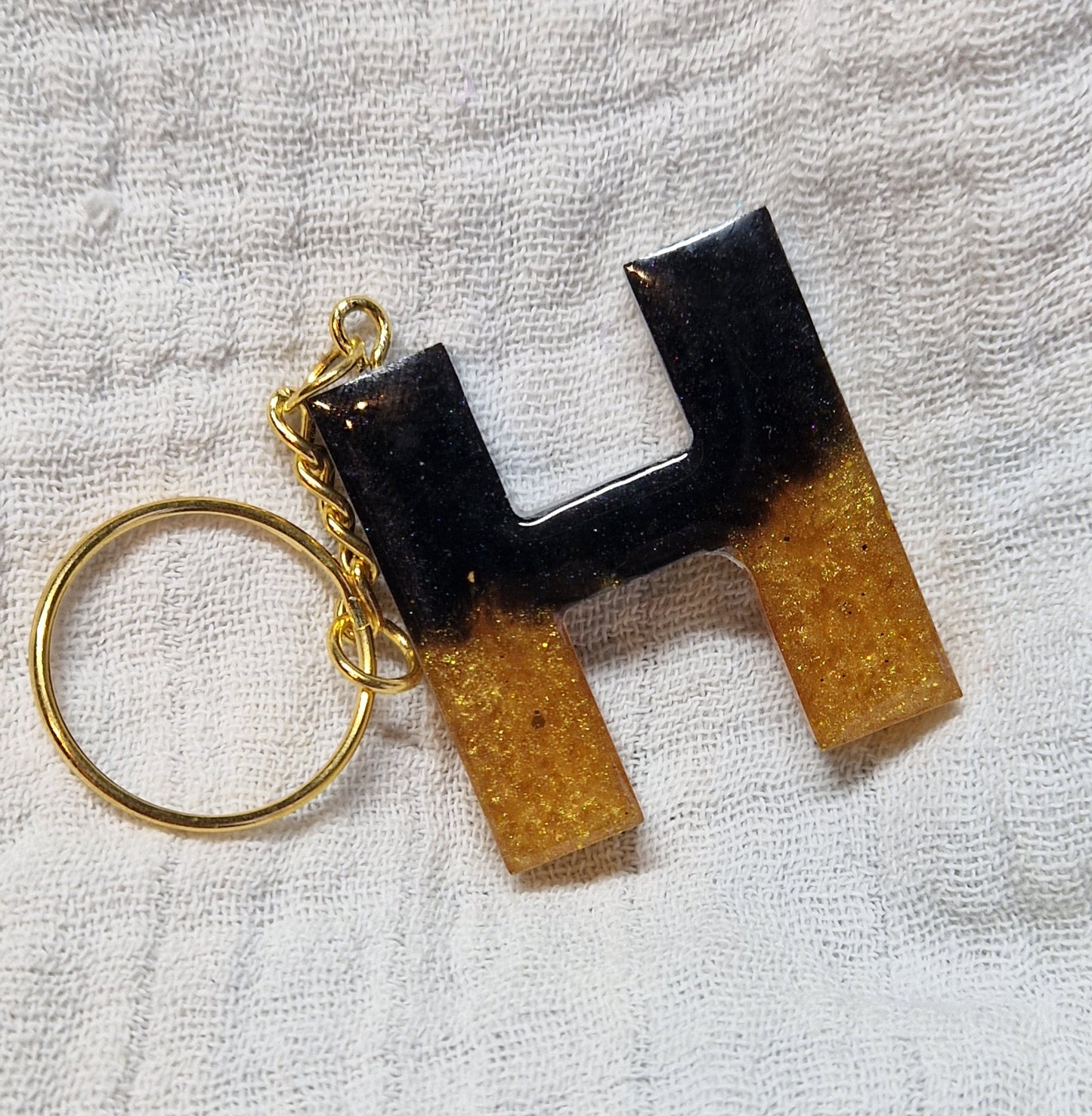 Buchstaben Schlüsselanhänger aus Resin