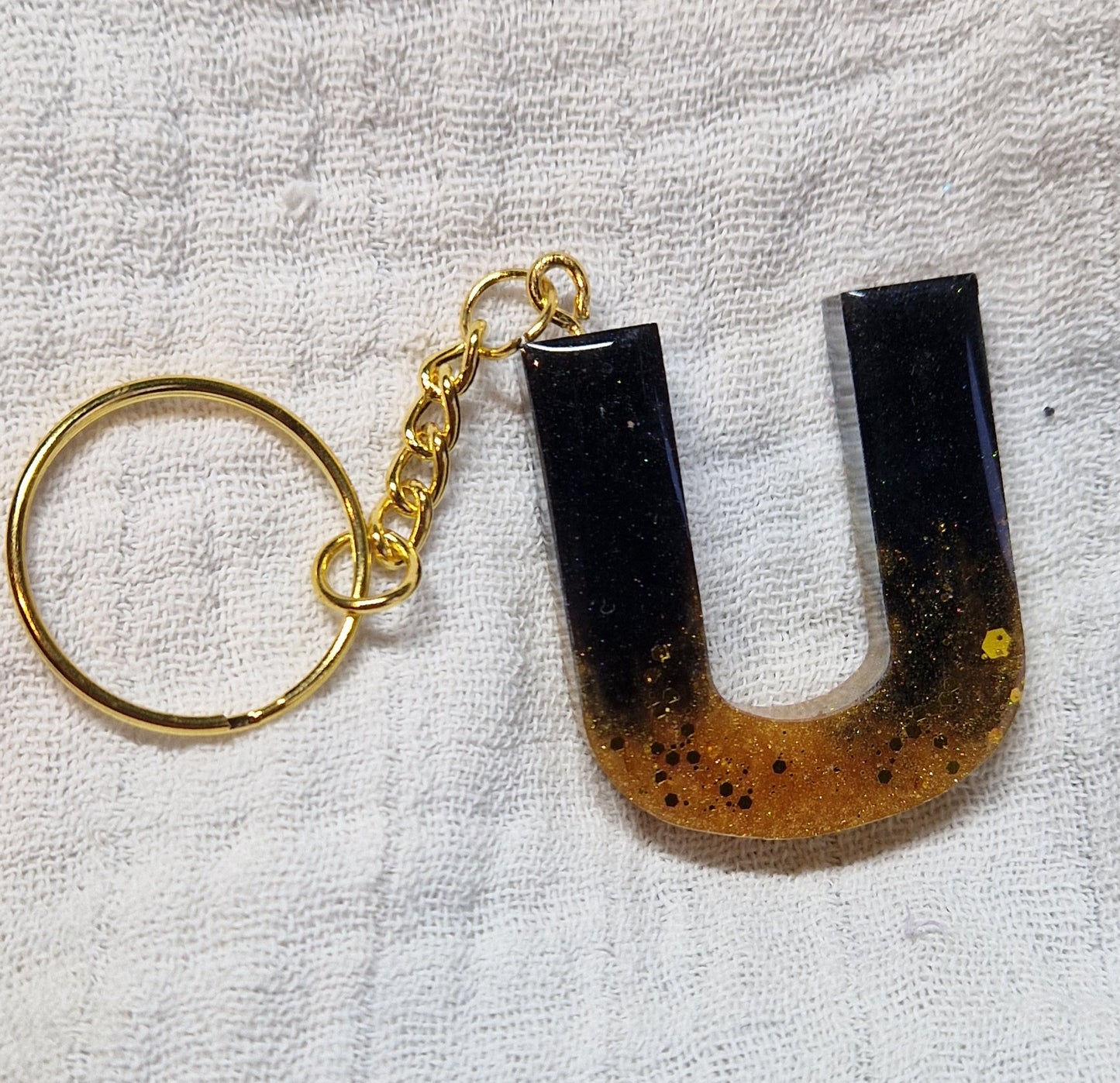 Buchstaben Schlüsselanhänger aus Resin