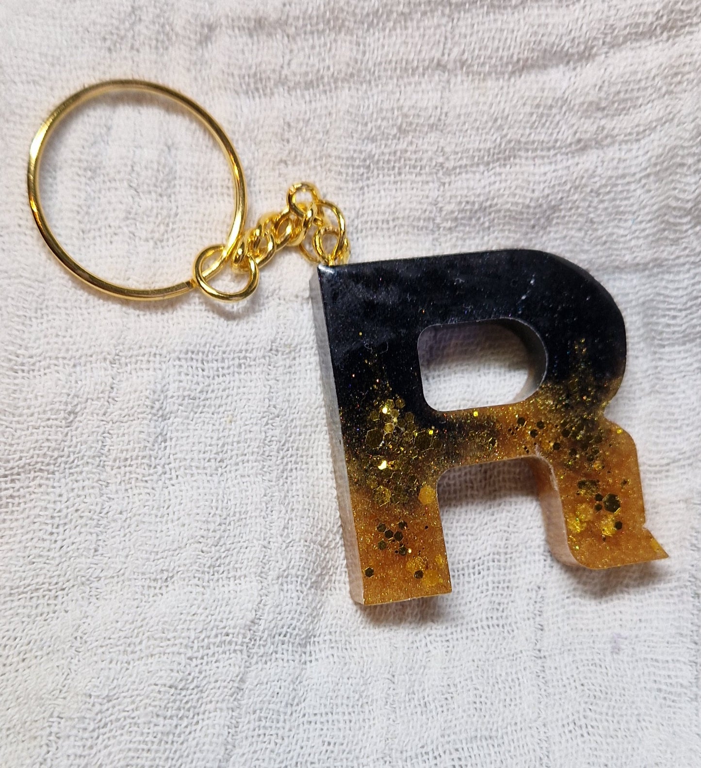 Buchstaben Schlüsselanhänger aus Resin