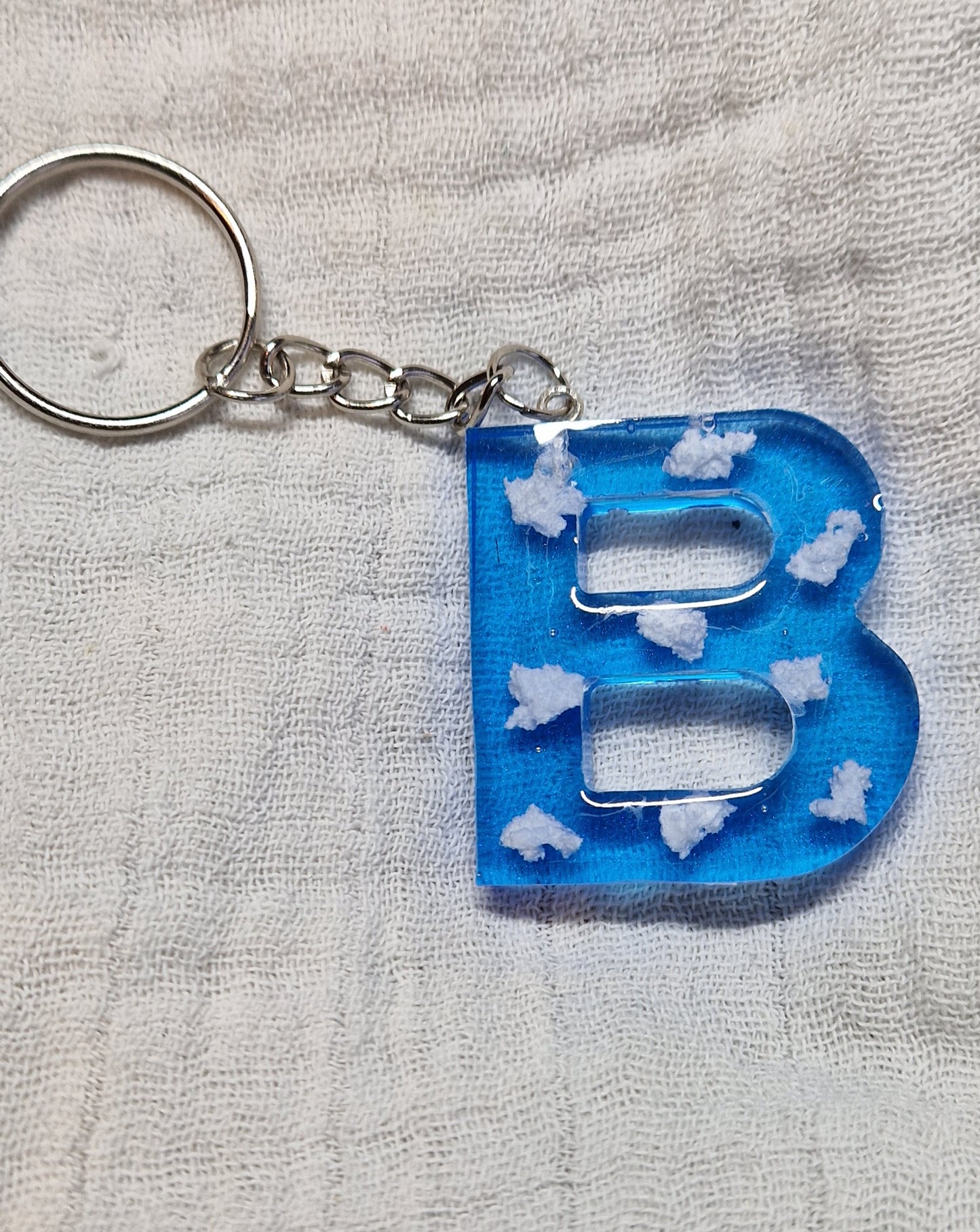 Buchstaben Schlüsselanhänger(Wolken)