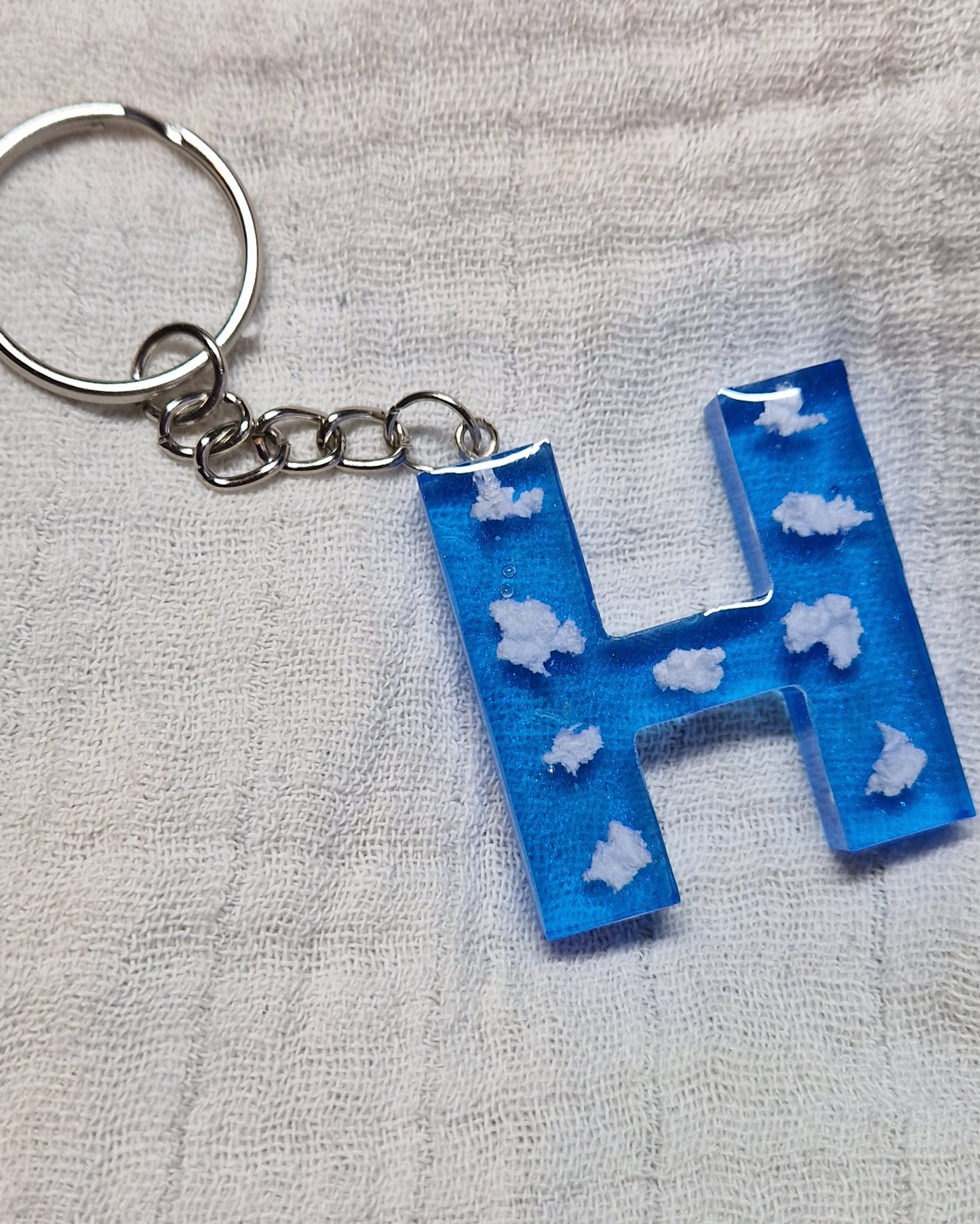 Buchstaben Schlüsselanhänger(Wolken)