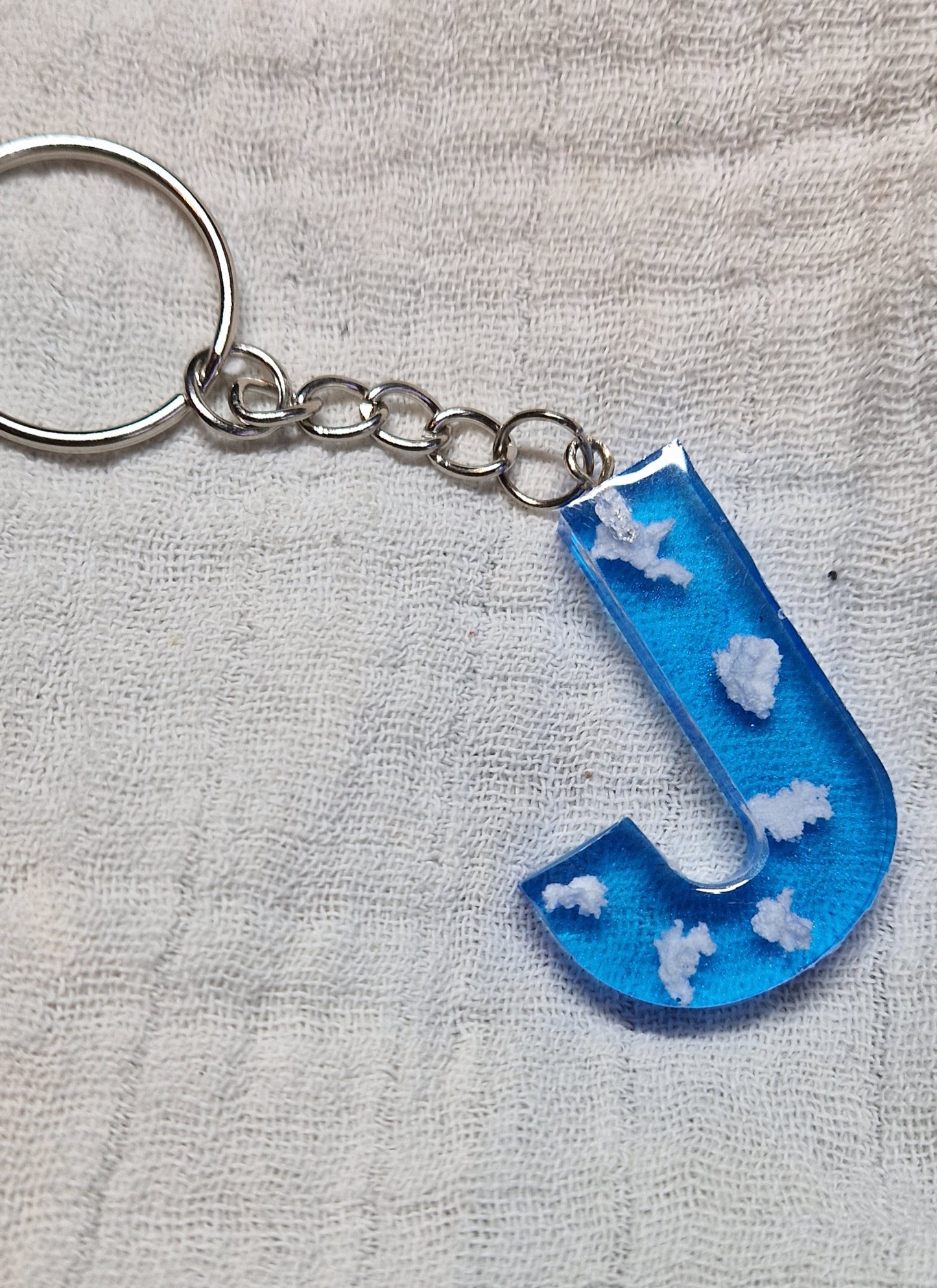 Buchstaben Schlüsselanhänger(Wolken)