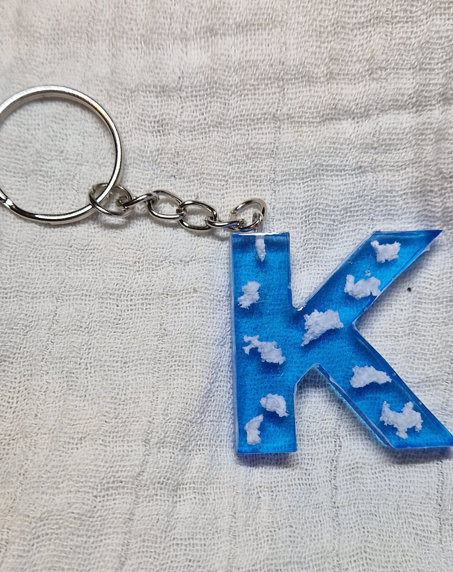 Buchstaben Schlüsselanhänger(Wolken)