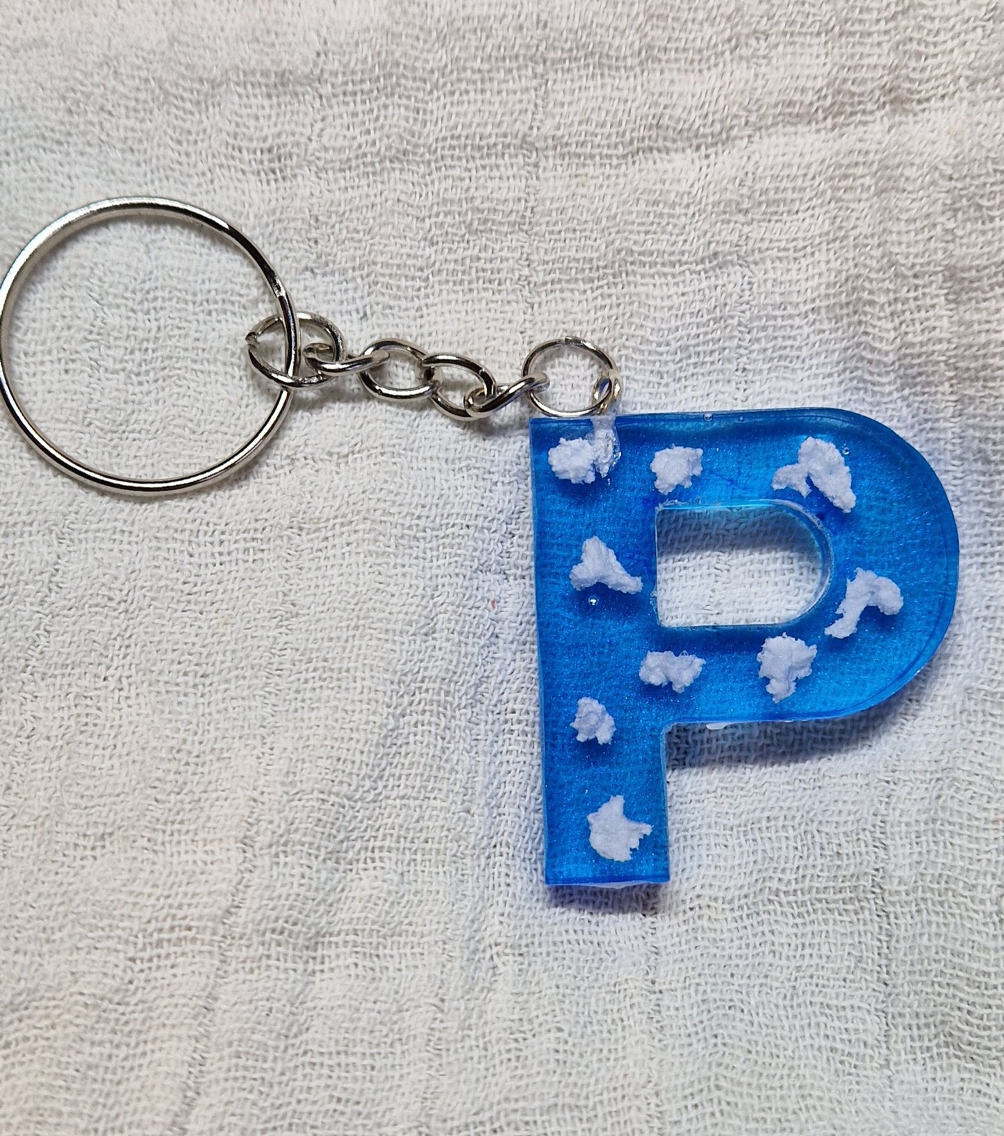 Buchstaben Schlüsselanhänger(Wolken)